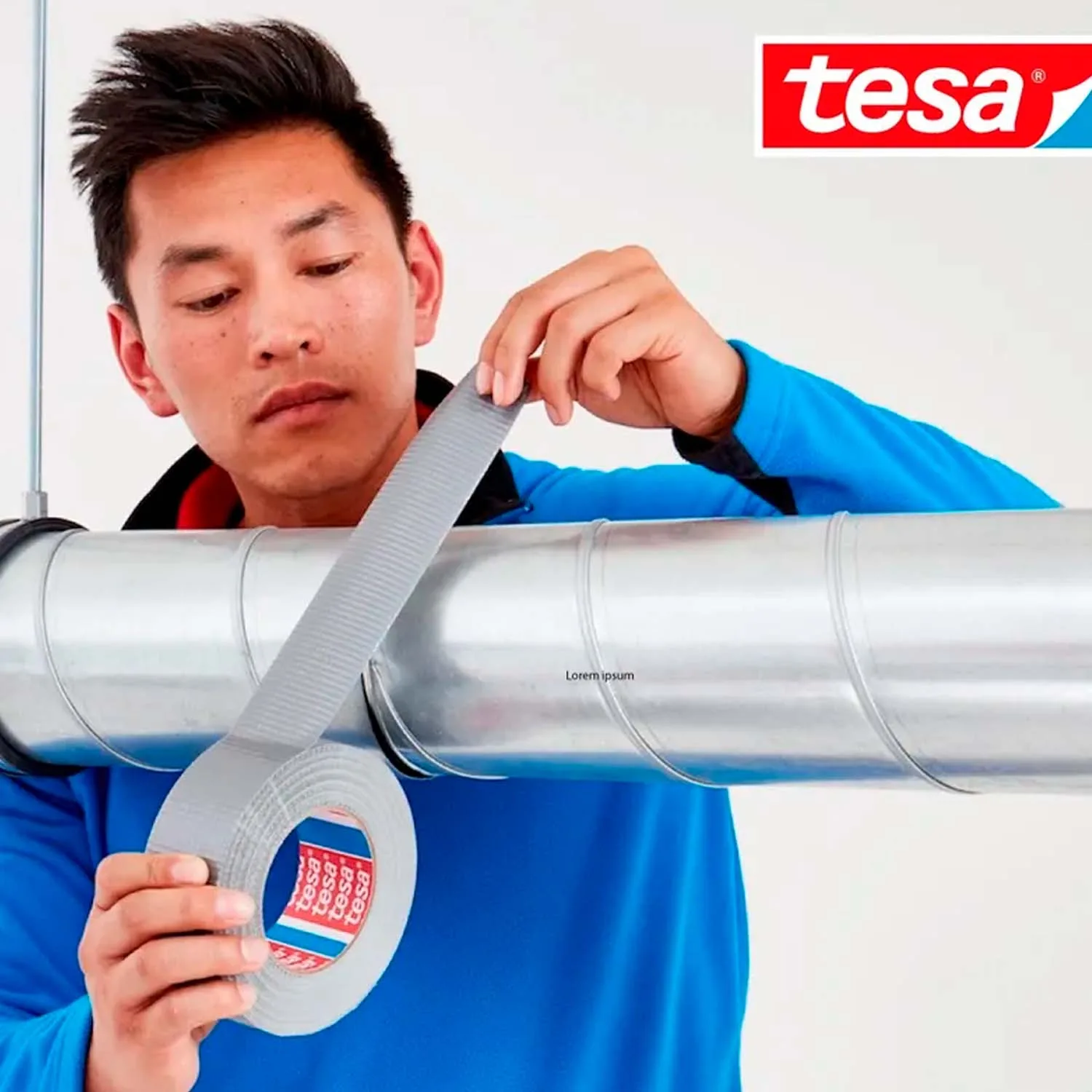 Cinta Adhesiva Multiuso Tesa Extra Fuerte 50mm x 10mts Gris