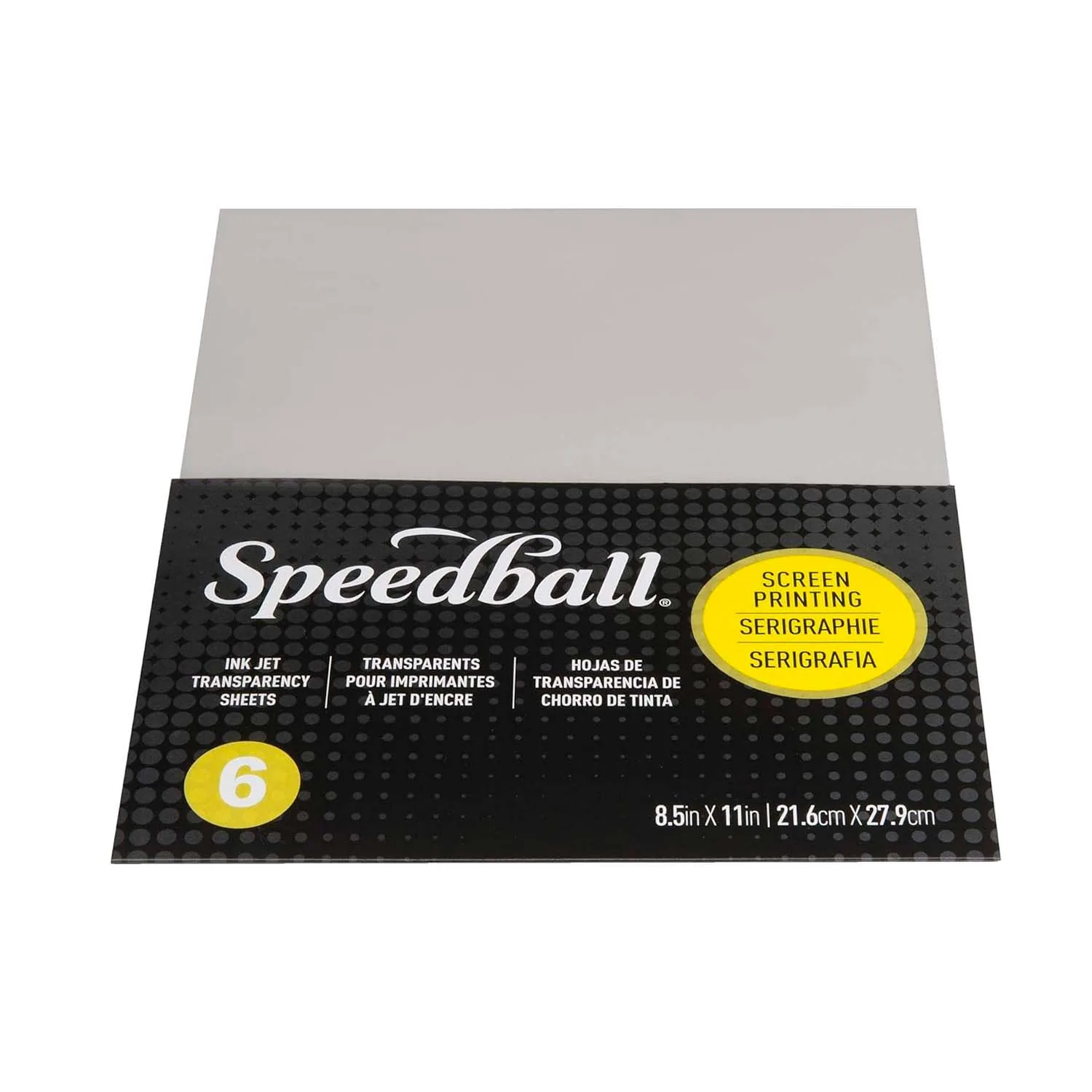 Hojas para serigrafía transparente 6und Speedball