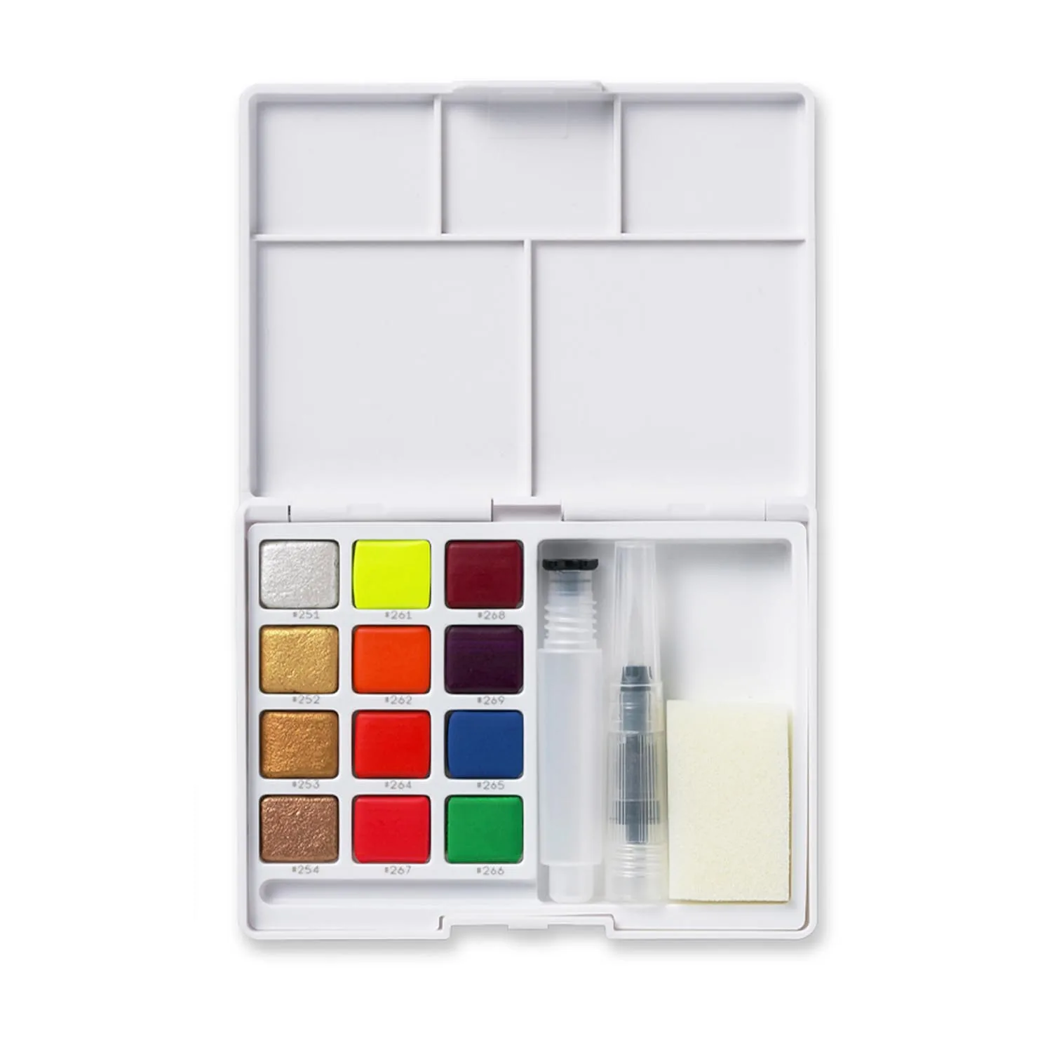 Sakura Koi Acuarela + Waterbrush 12 Colores 4M+8F