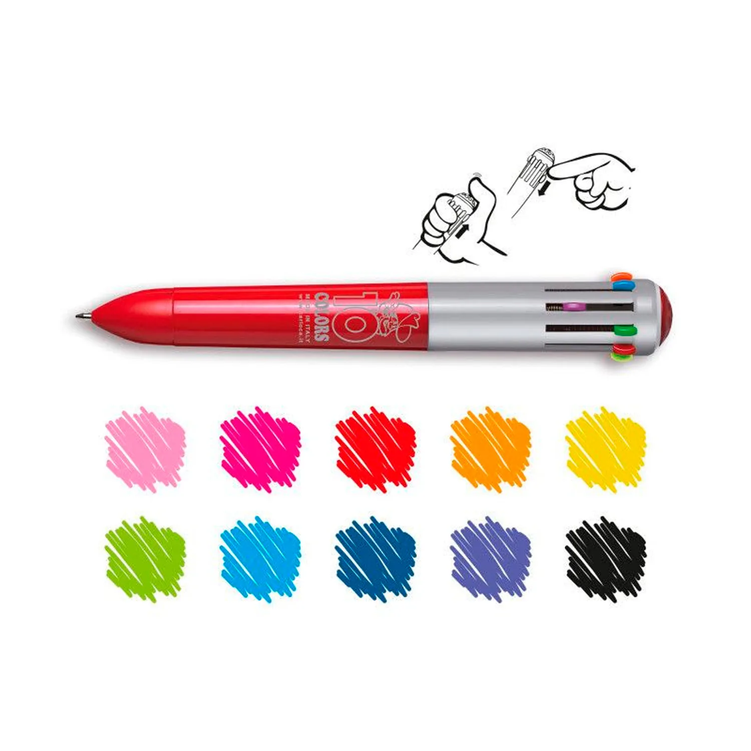 Bolígrafo Carioca 10 colores Surtidos