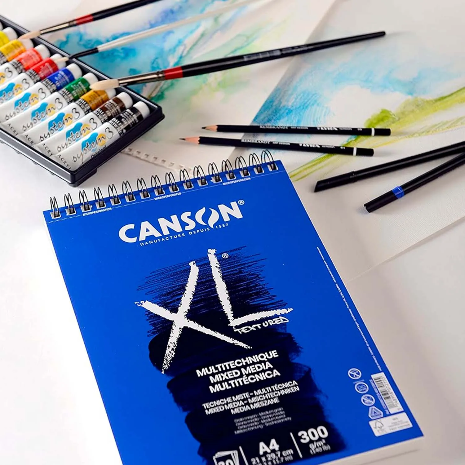 Croquera Canson XL Mix-Media 300gr 30 hjs A4 (21x29.7cm)