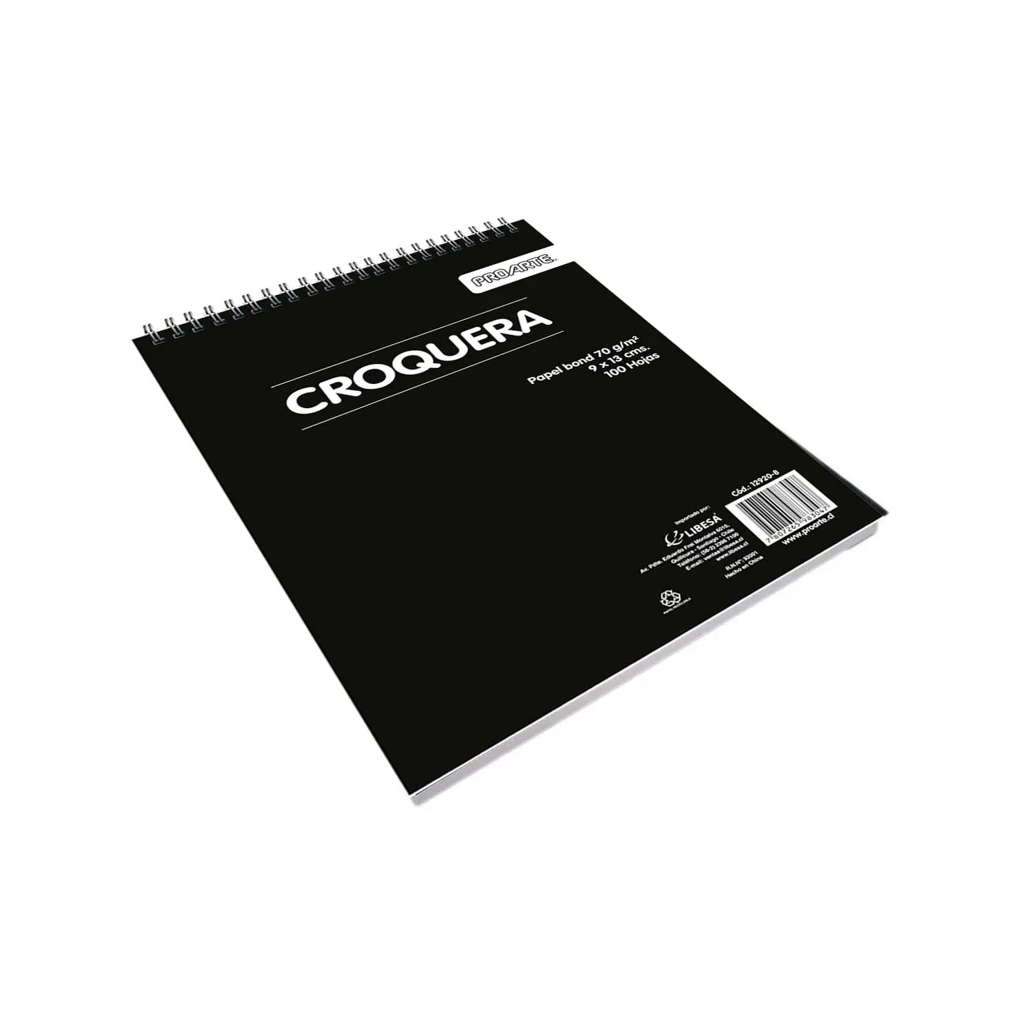 Croquera Proarte 09x13cm 100hjs