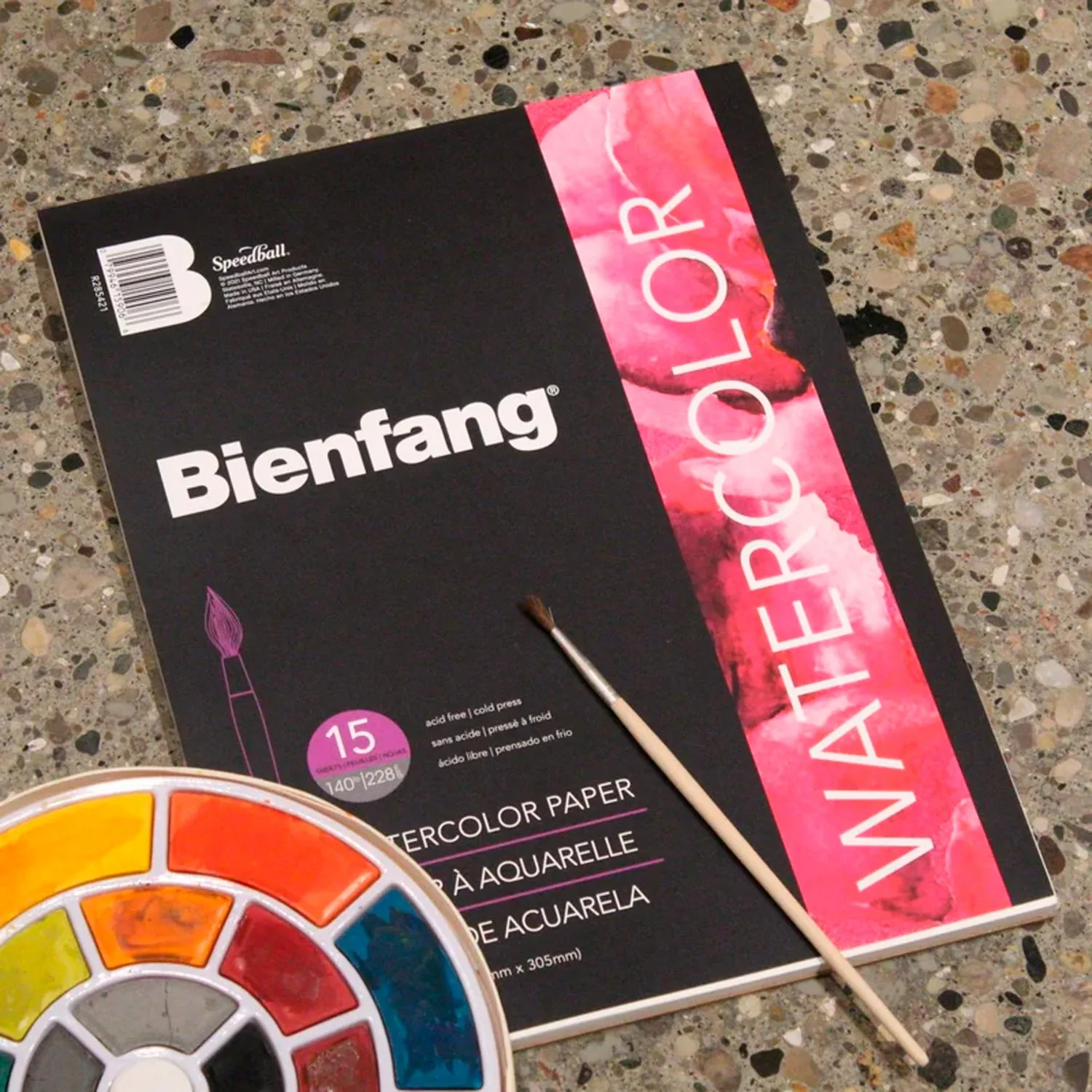 Block Bienfang Para Acuarela 22x30cm 15hj 228gr Blanco