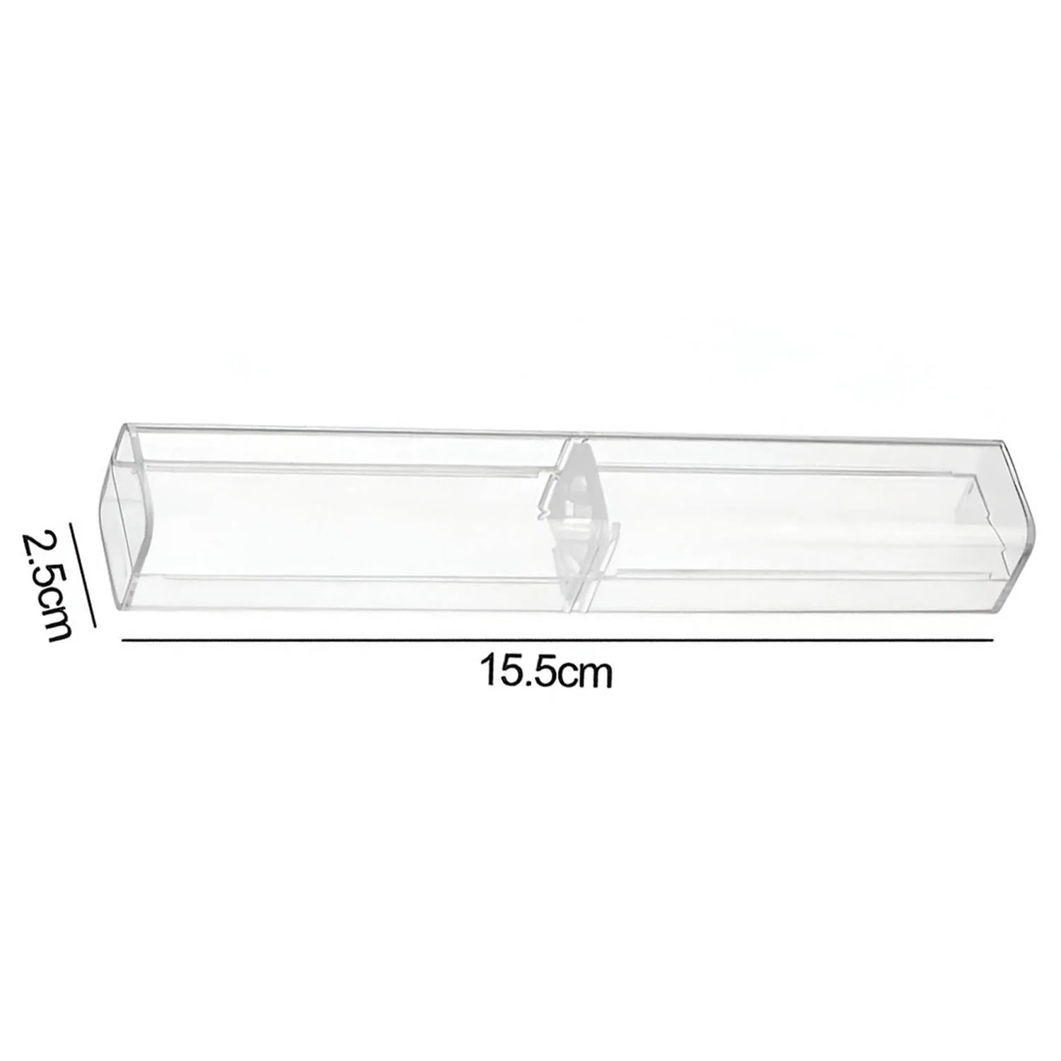 Estuche Acrilico Cuadrado Renart para Lápiz 15.5x2.5x2.5cm Transparente