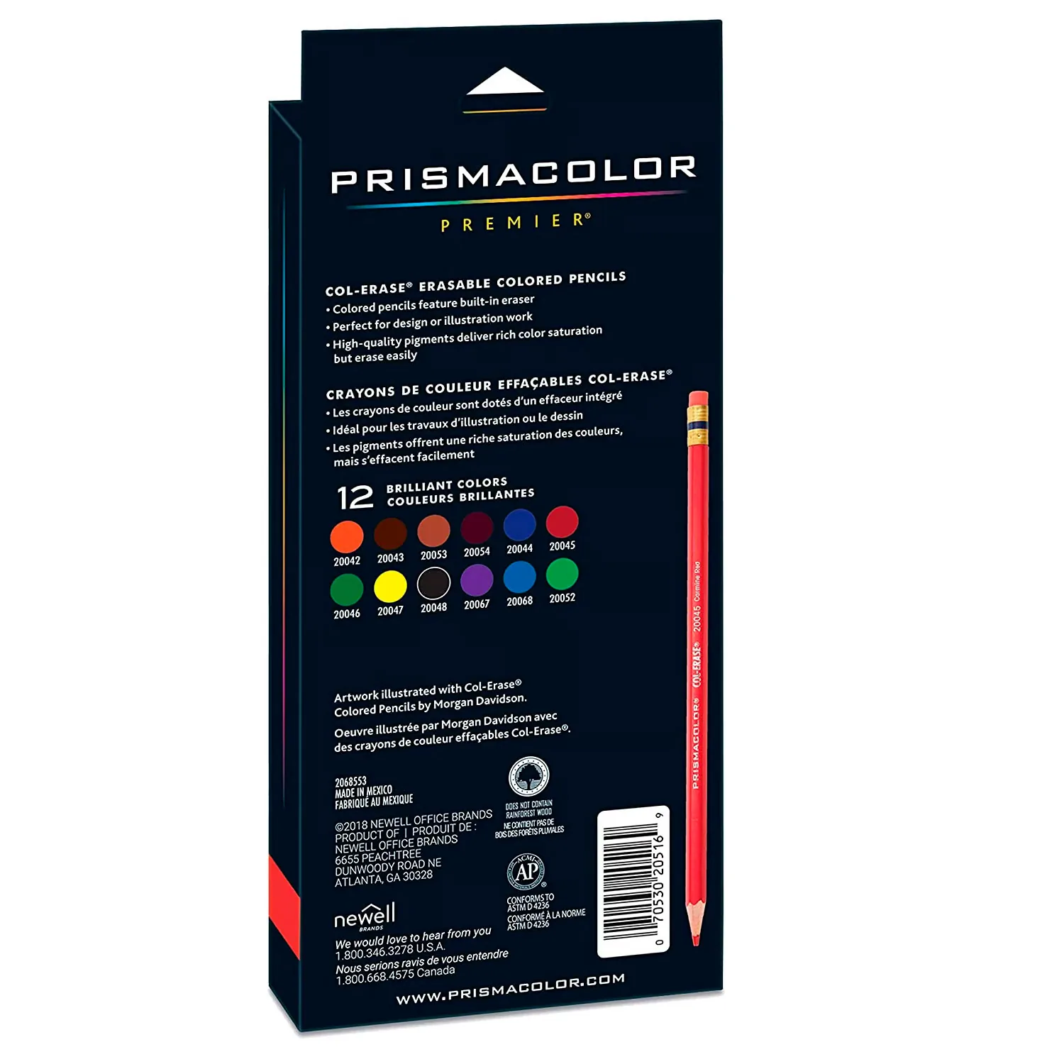 Lápices Prismacolor Colerase BORRABLES (12 Colores)
