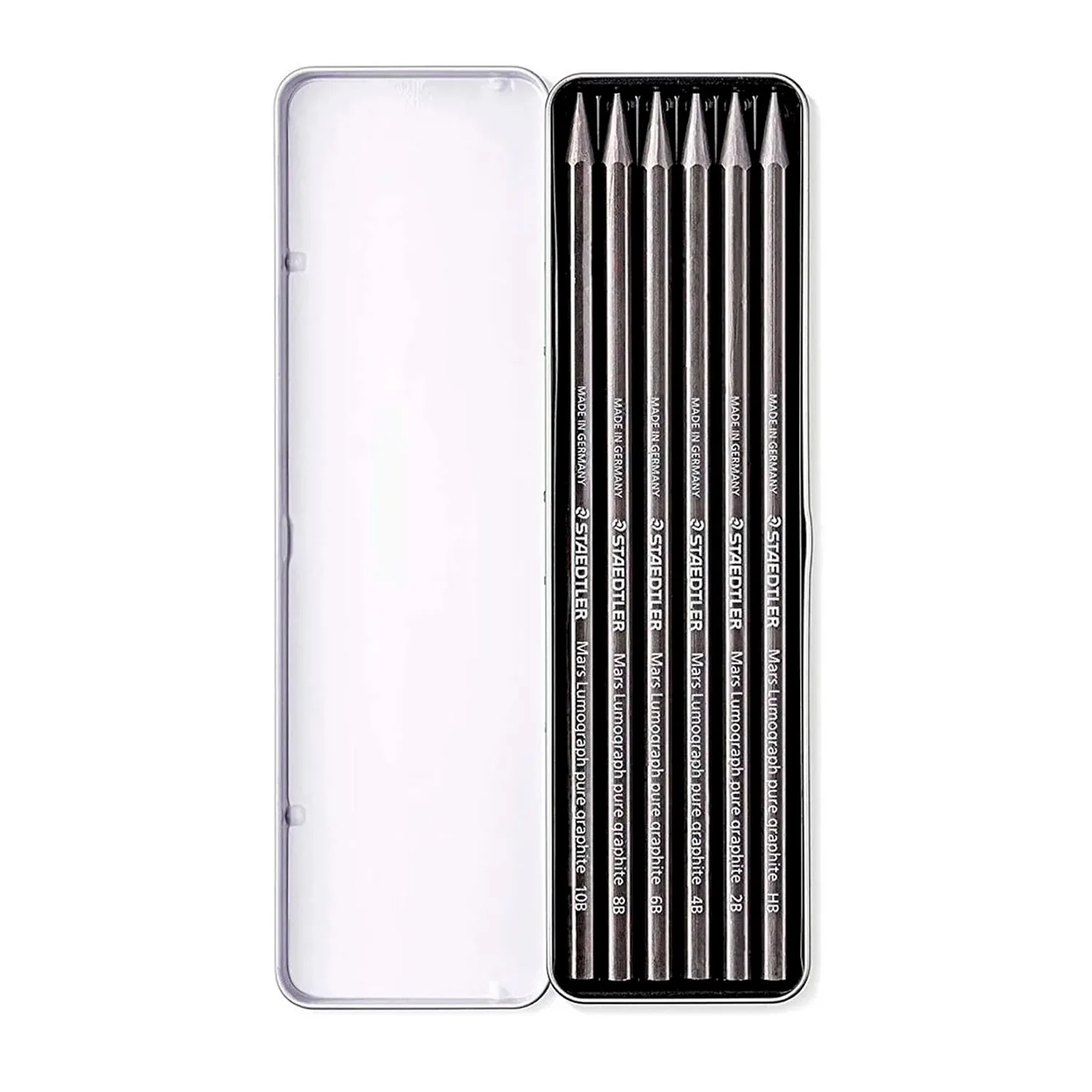 Lápiz Grafito Staedtler Puro Lumograph 6 ud