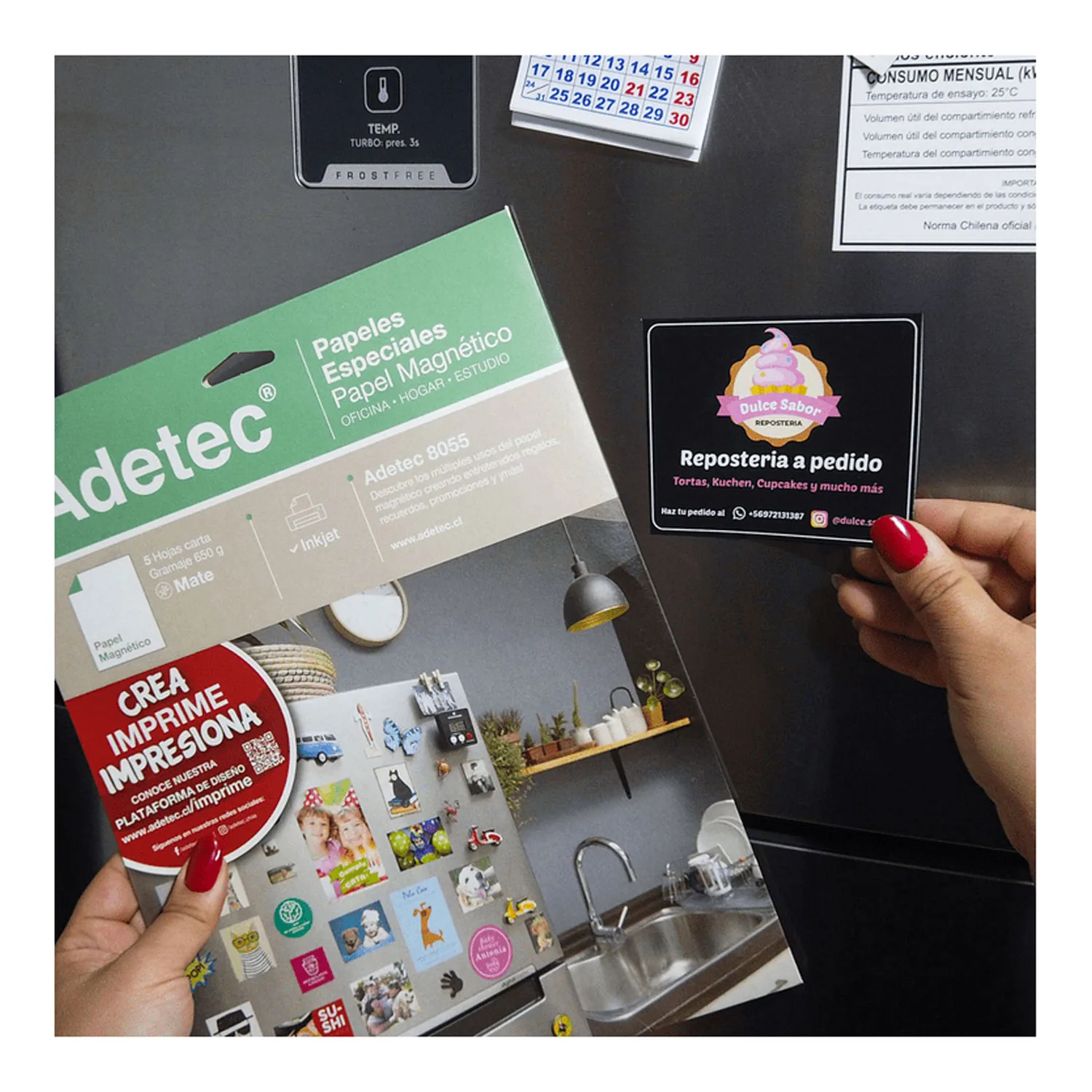 Papel Magnético Inkjet Adetec Carta 5 hjs