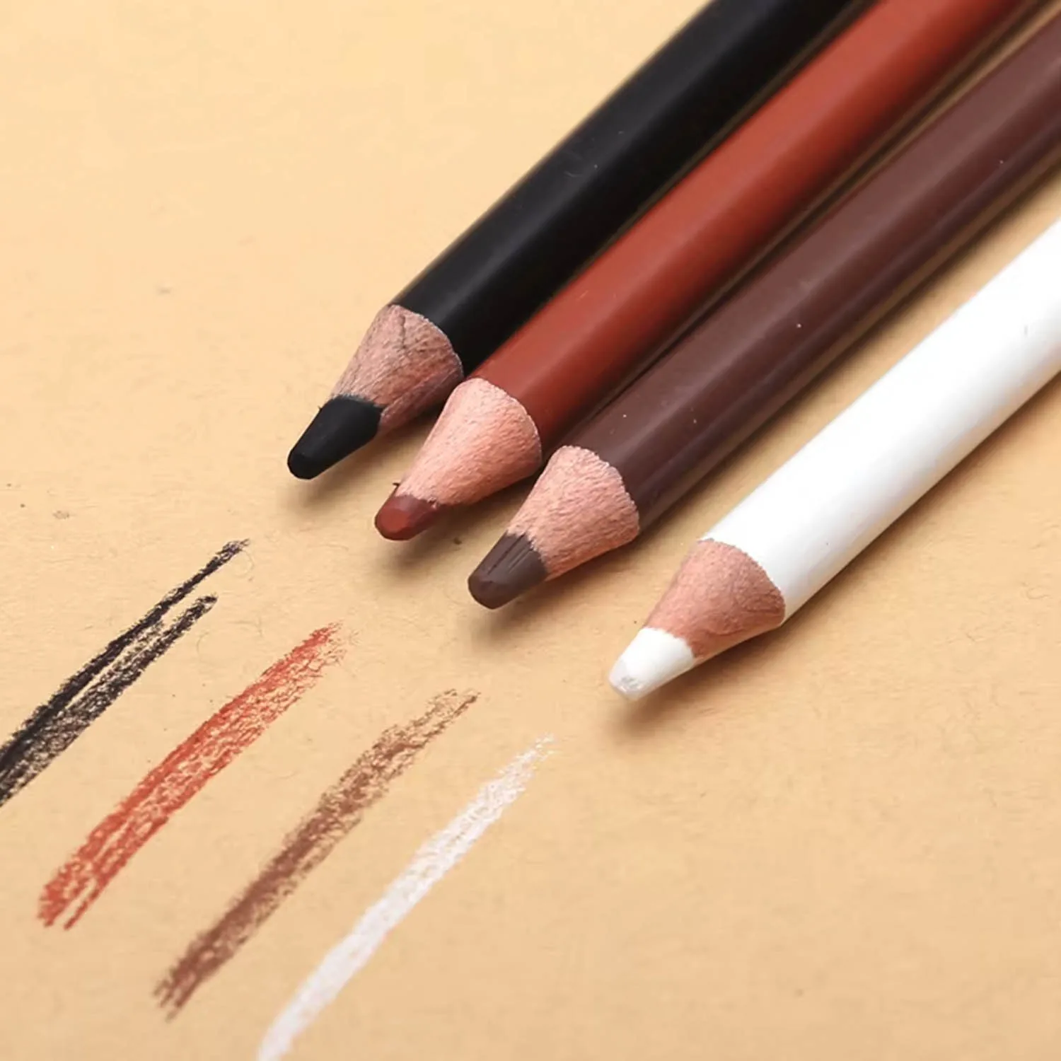 Pastel Seco En Lapices 4 Tonos Clasicos