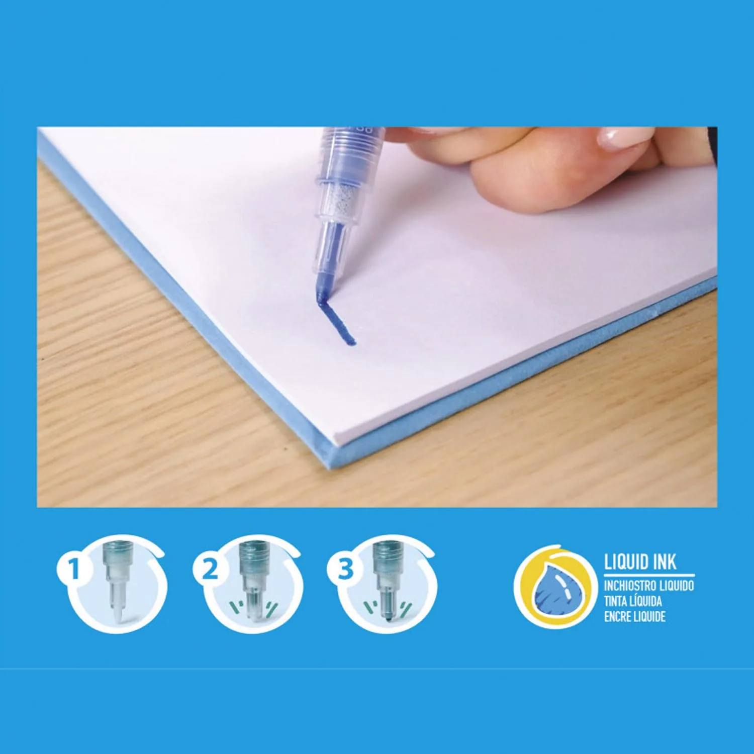 Plumones Glitter Carioca 6 Colores