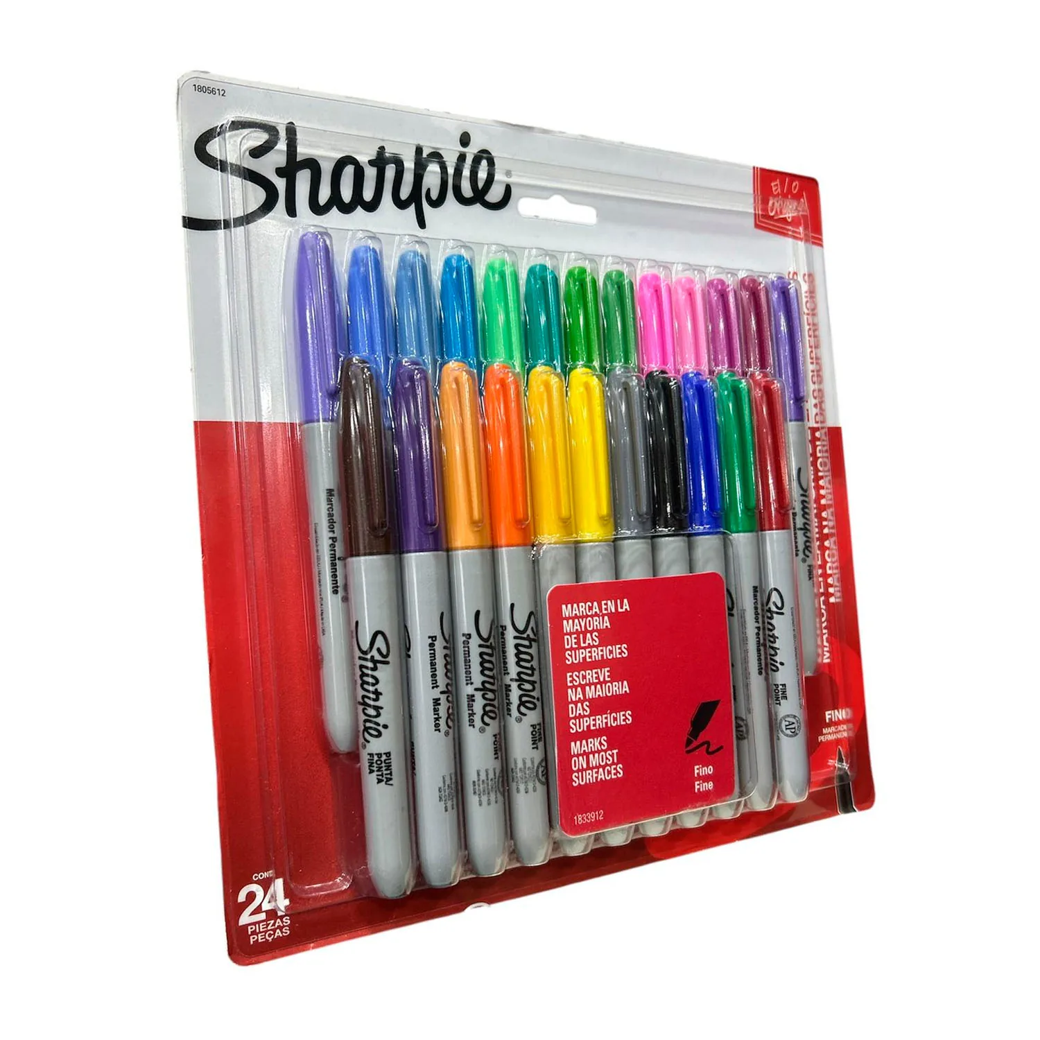 Set 24 Marcadores Sharpie Punta Fina Colores Surtidos