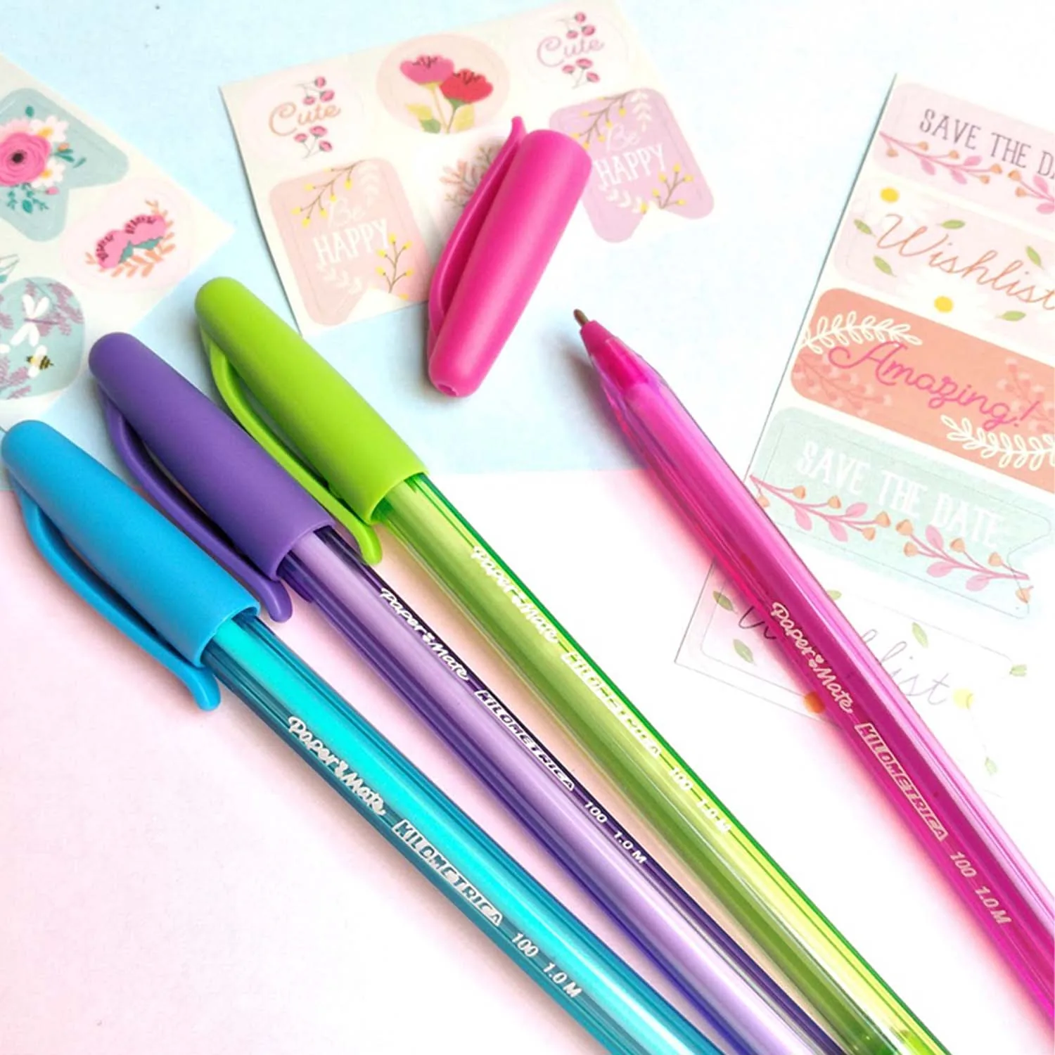 Set 8 Bolígrafos Inkjoy 100ST Punta Fina Colores Surtidos