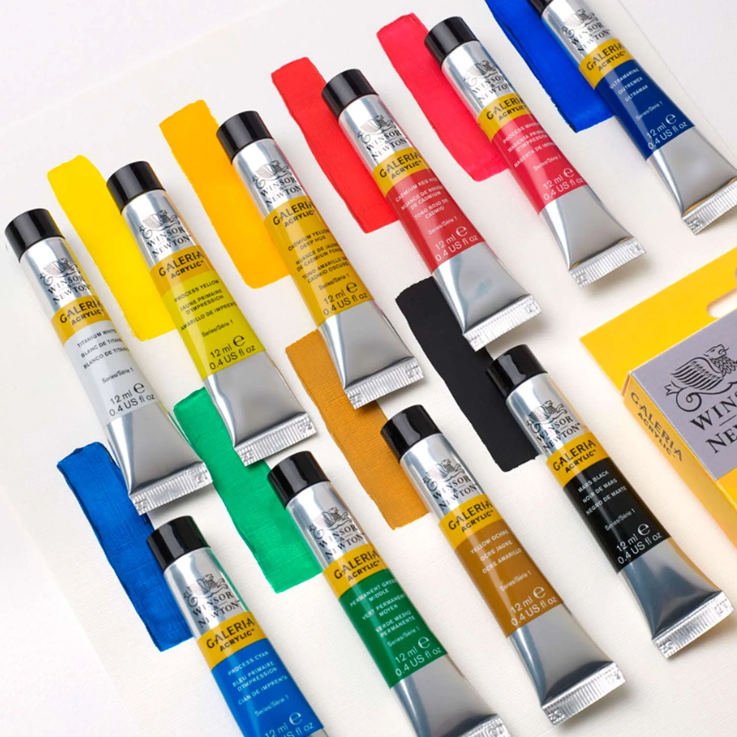 Set Inicial Acrílico Galería Winsor & Newton 10x12ml