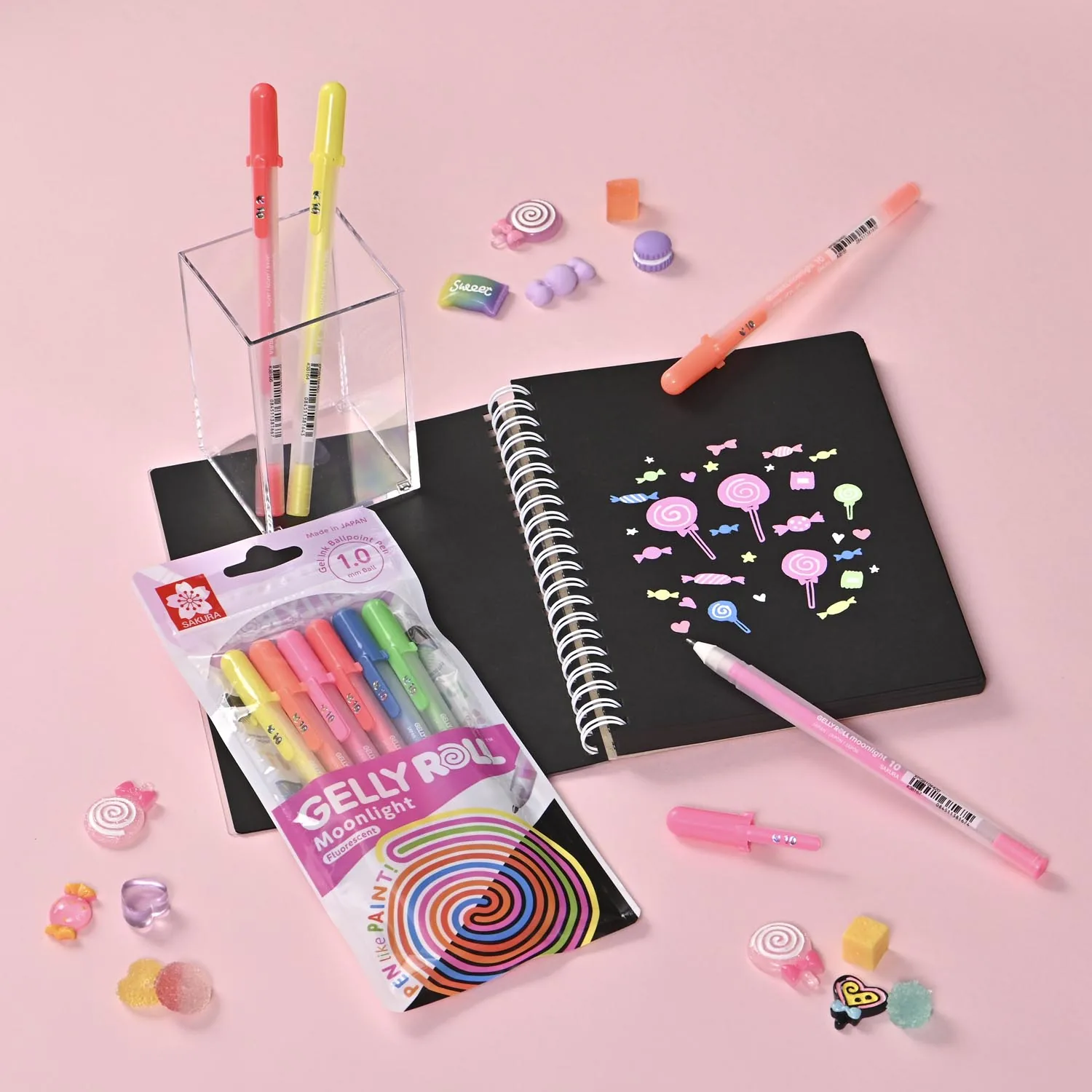 Set Gelly Roll Sakura Moonlight 6 colores