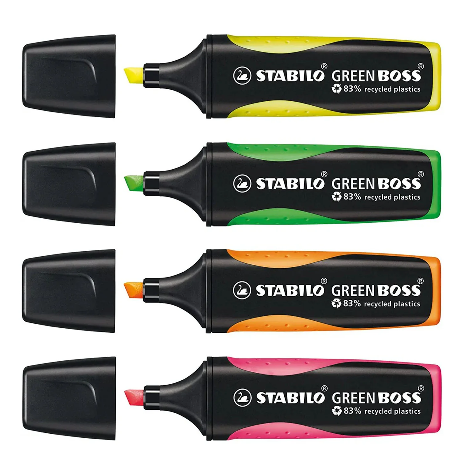 Set Destacadores Stabilo Green Boss Escritorio (4 uds)