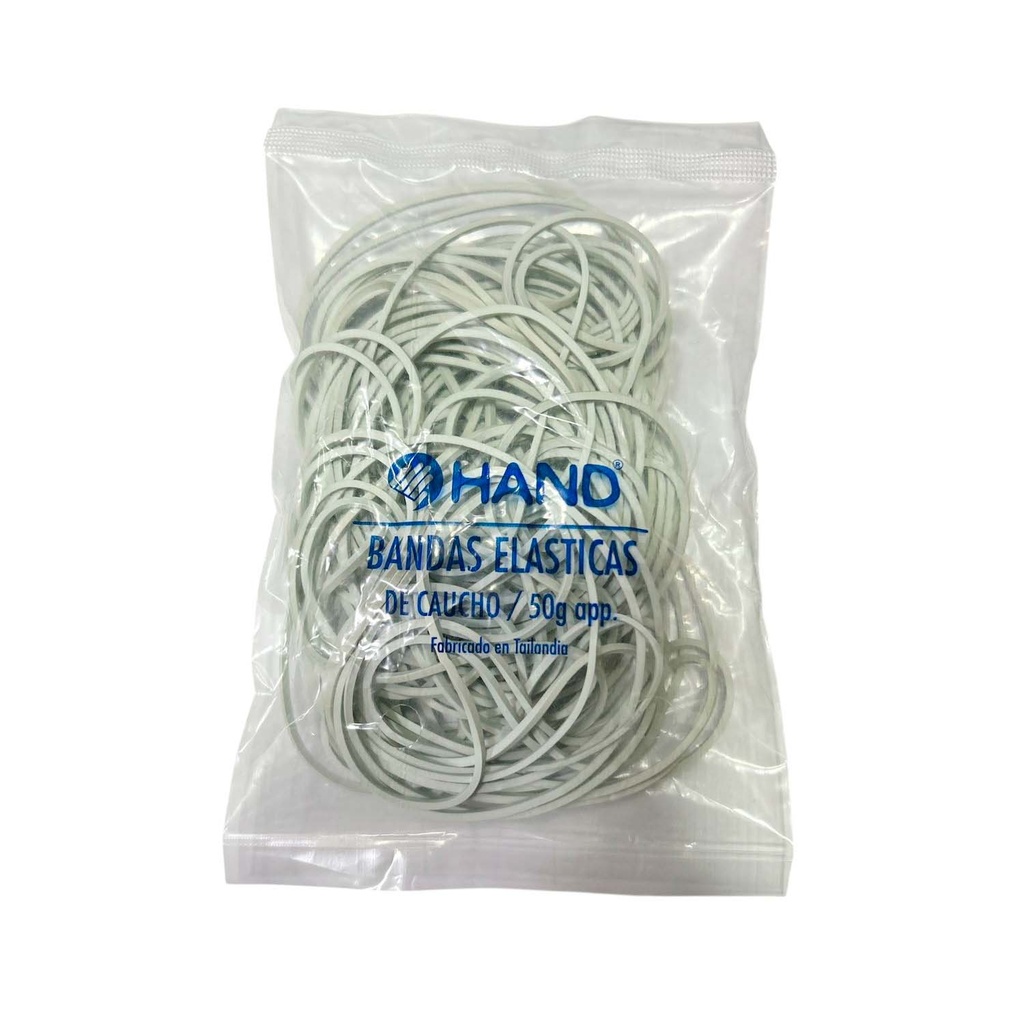 Bolsa de Elásticos BLANCOS 60x1.6mm 50 gr