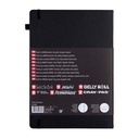 Sketchbook Sakura Hoja Color Negro A4(21X30cm) 140gr 80hj