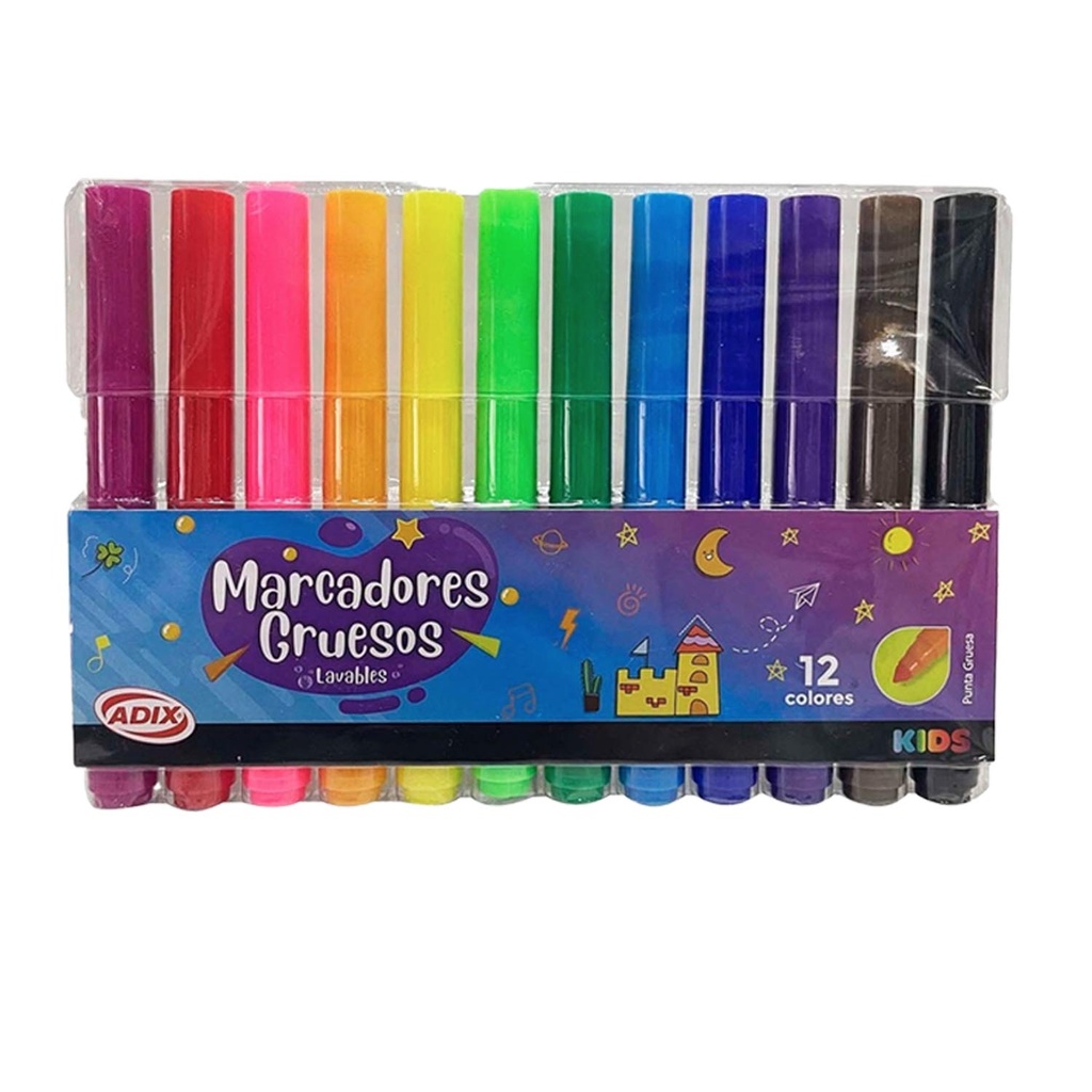 Rollo Adhesivo con Diseño para Colorear + Marcadores y Crayones