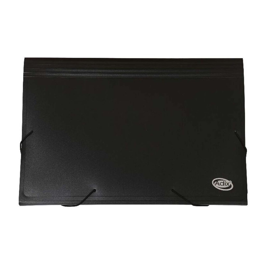 Carpeta Plastica Adix 13 Divisiones Negro Oficio