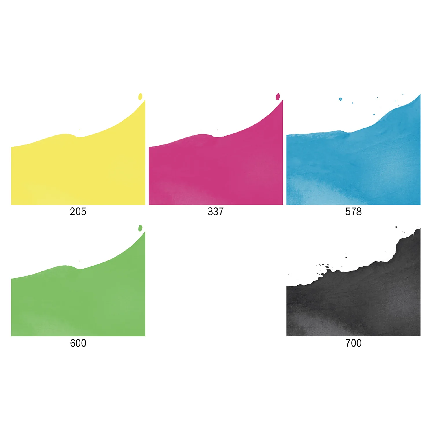 Set de acuarelas líquidas 30ml Ecoline colores Primarios (5ud)