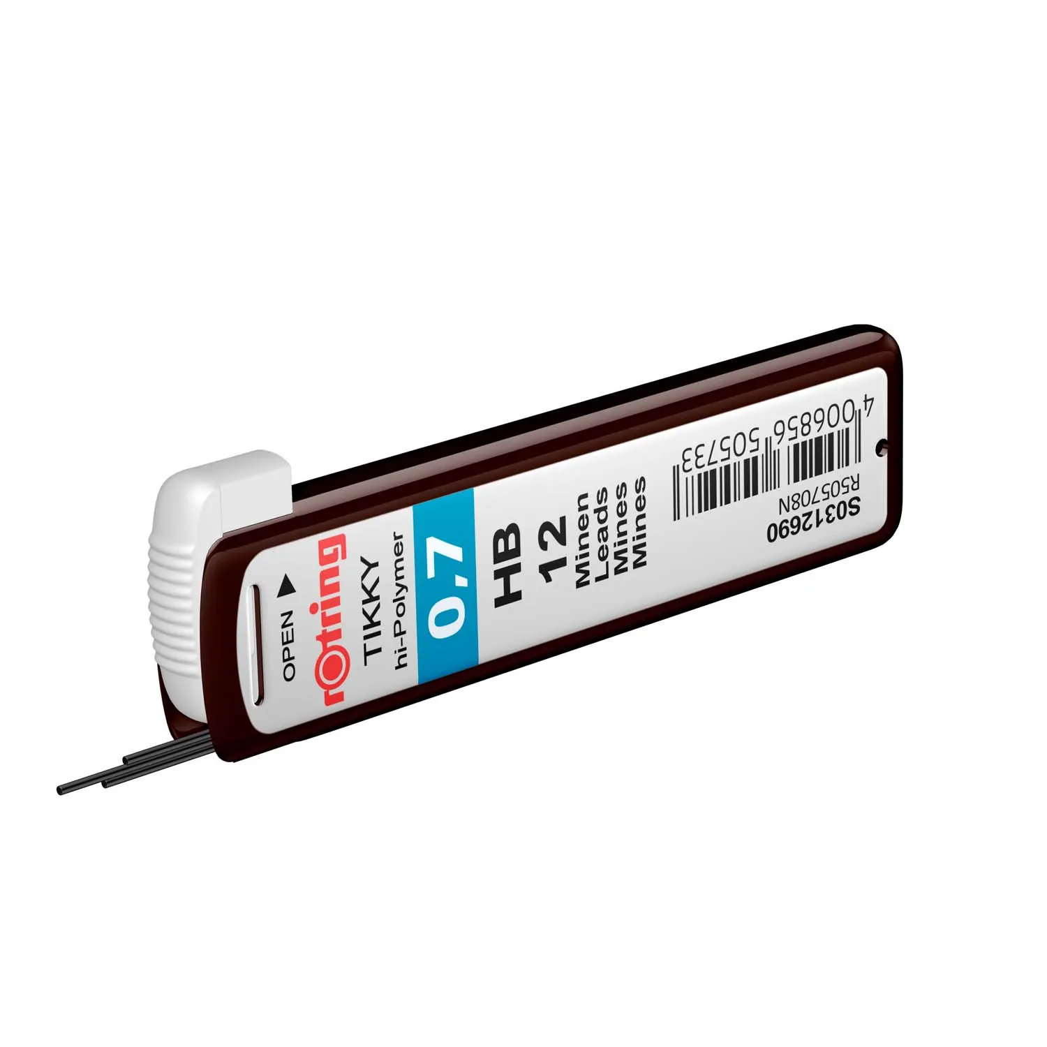 Minas Grafito Rotring Variados Grosores y Densidades (12u)