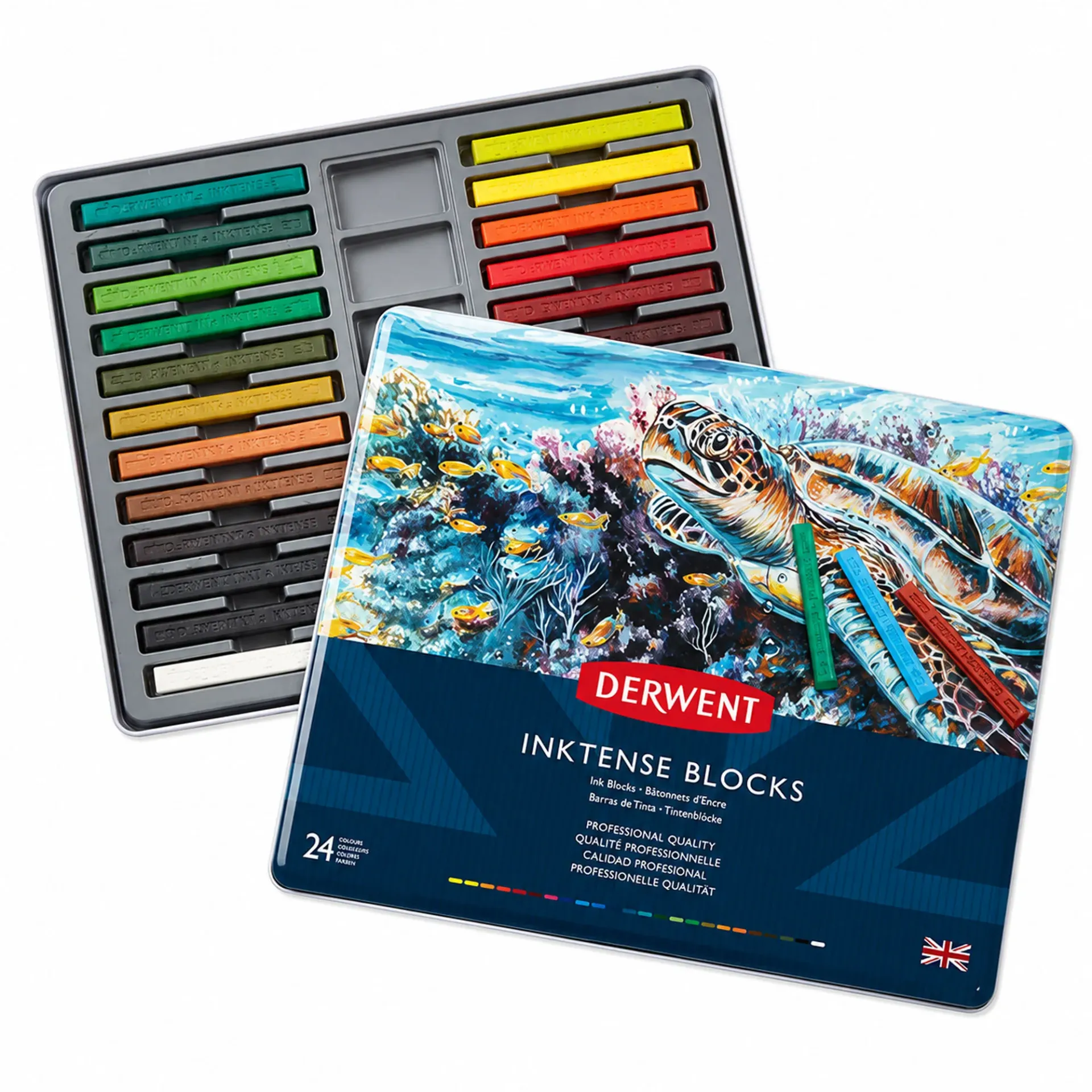 Barras Acuarelables Derwent Inktense 24 Colores