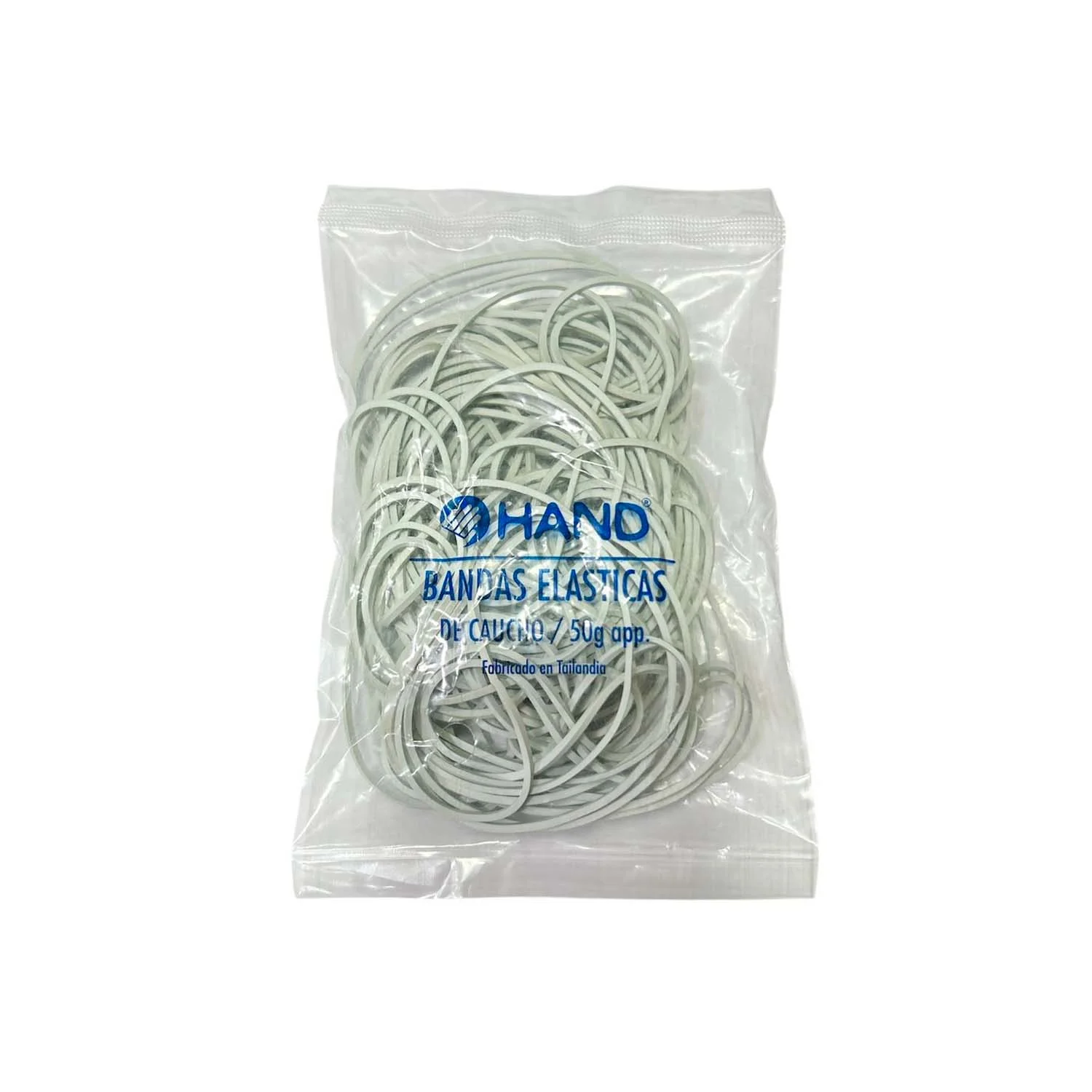 Bolsa de Elásticos BLANCOS 60x1.6mm 50 gr