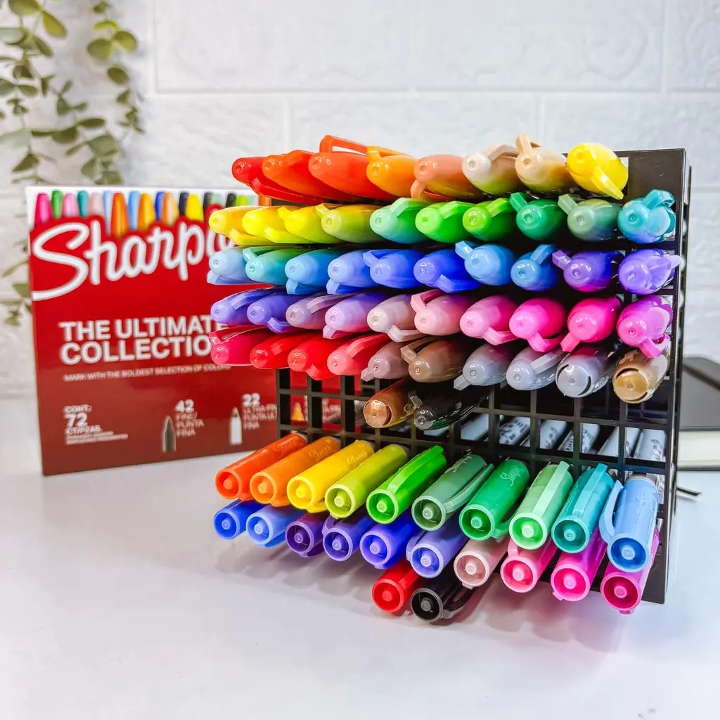 72 Marcadores Sharpie The Ultimate Collection + Organizador Renart