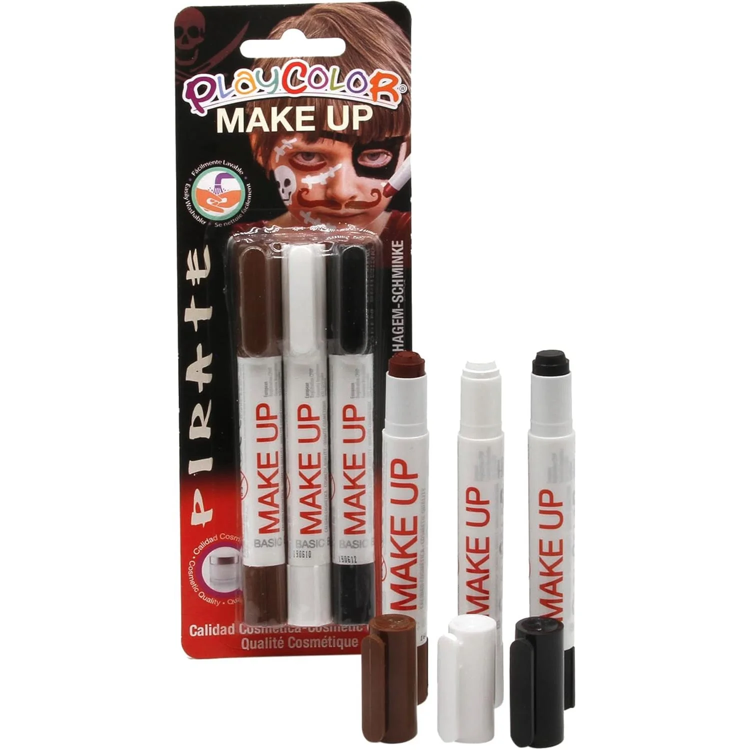 Maquillaje Temático Pirata Playcolor 3 Colores