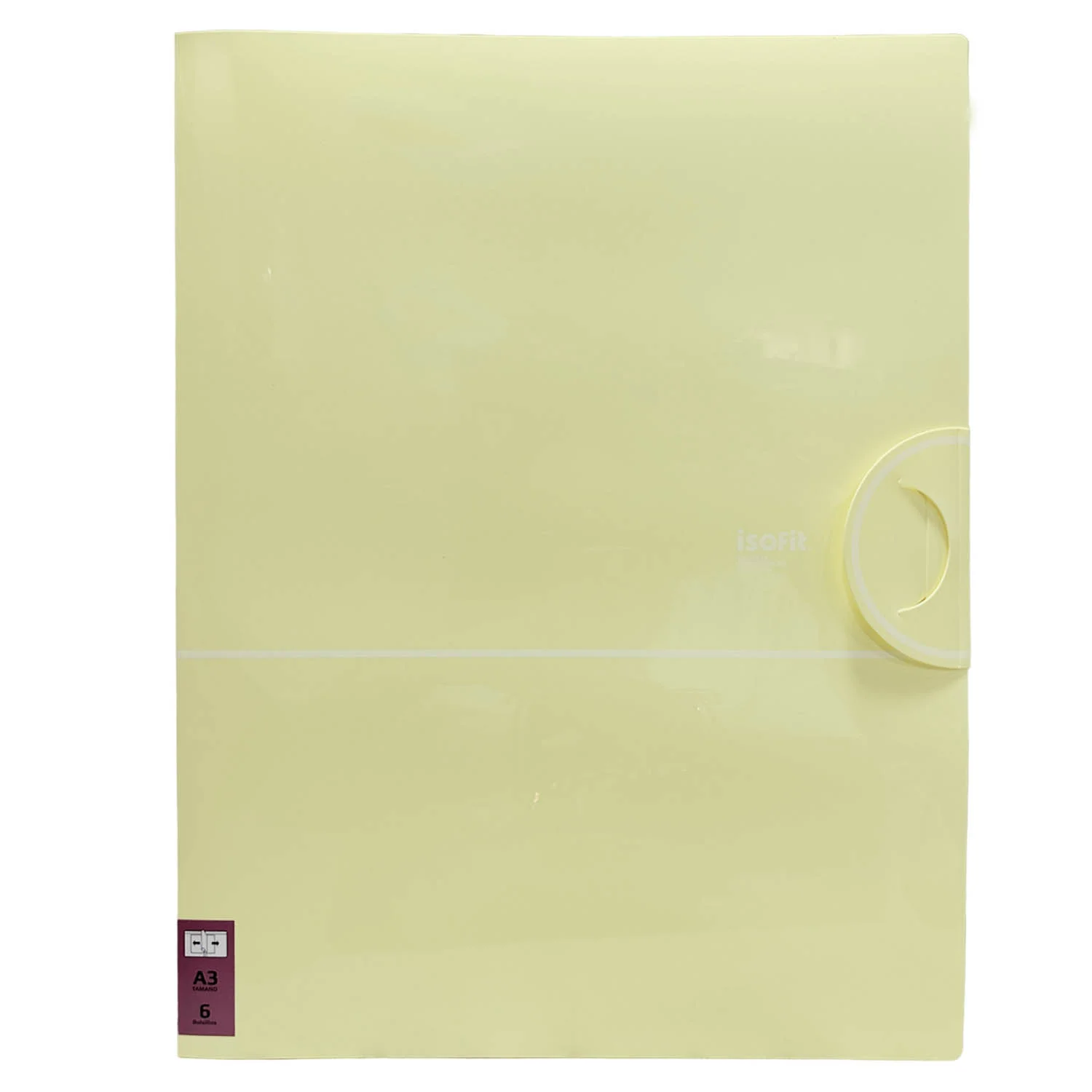 [33034-5] Carpeta Para Reportes Isofit Con 6 Compartimientos A3