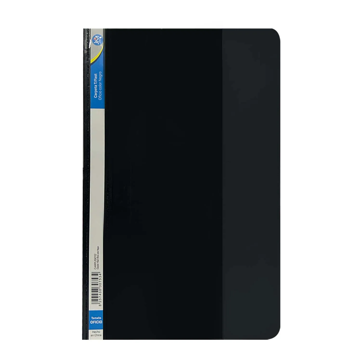 [CARPUSI012] Carpeta con Tapa Transparente JM Negra Oficio (35x22cm)