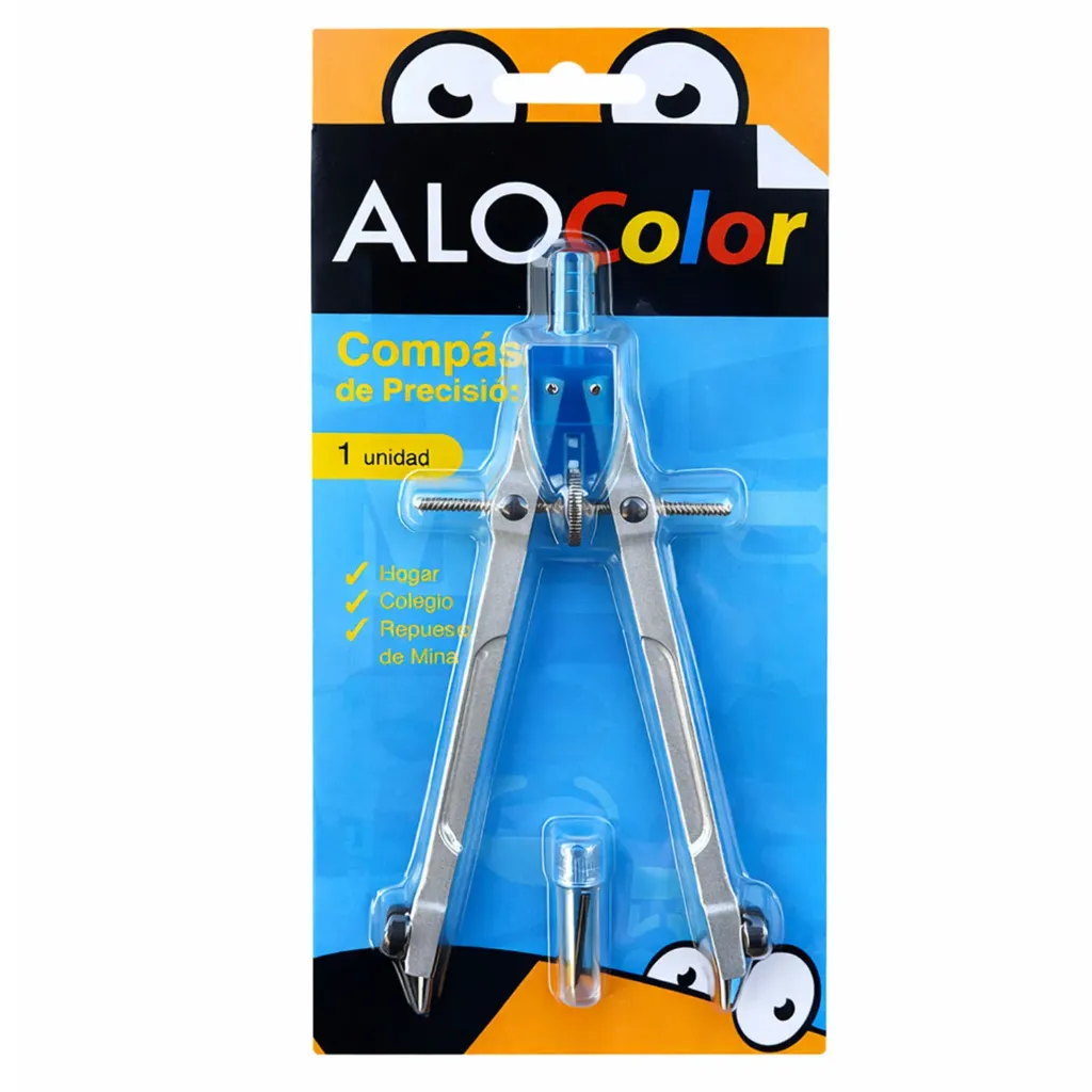 Compás Precisión Alo con Extensión Azul
