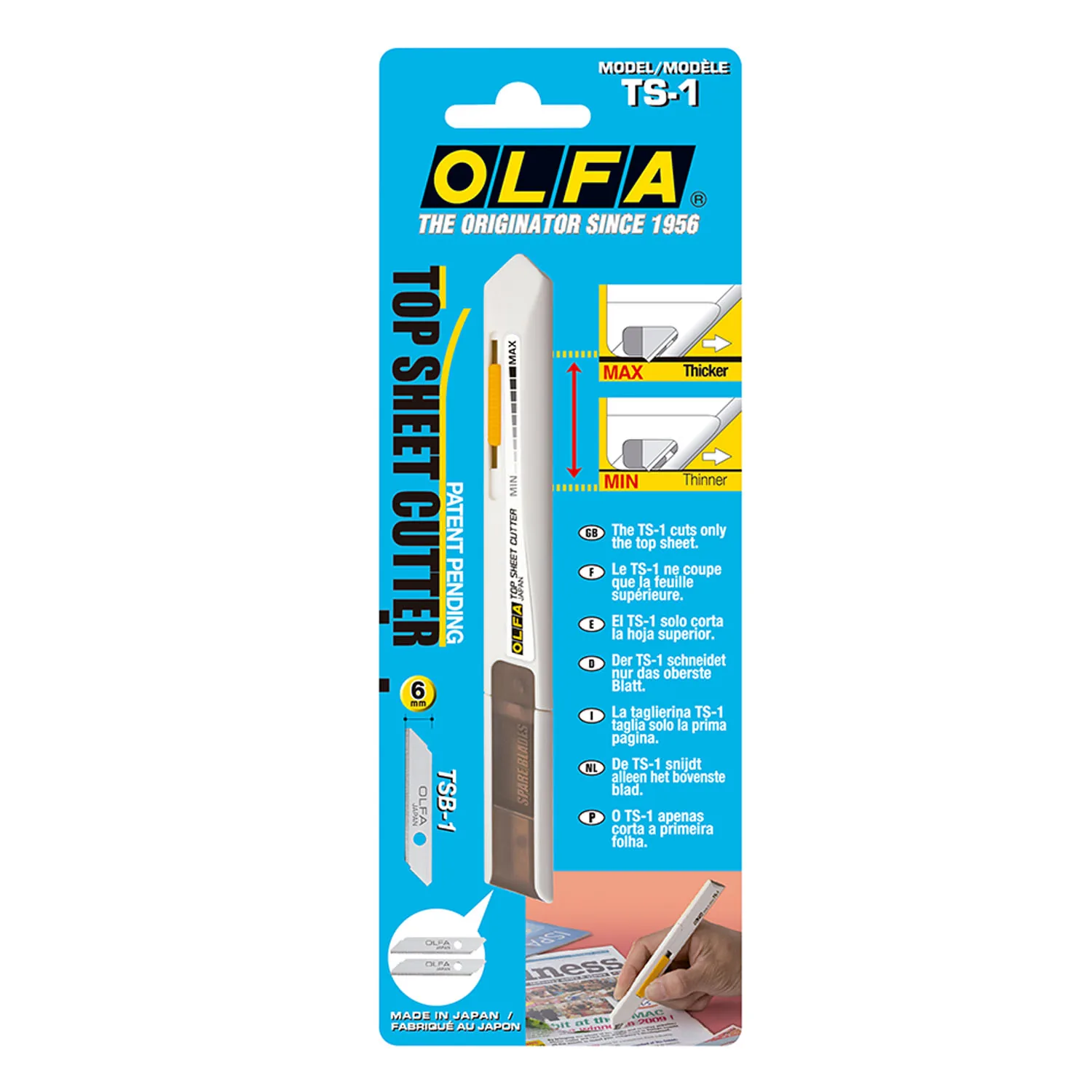 [TS-1] Cuchillo Olfa con Regulador de la Profundidad del Corte