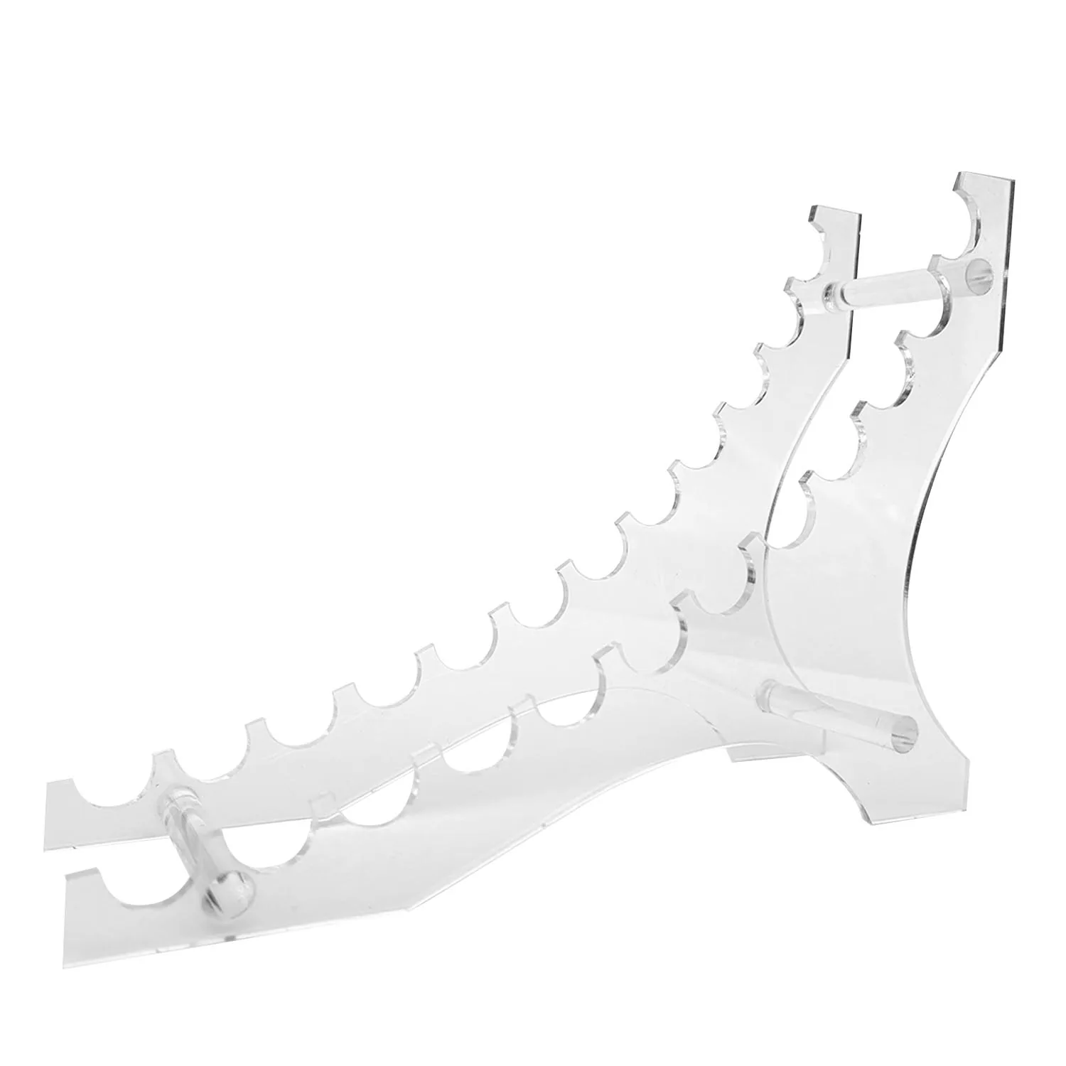 Exhibidor Acrilico Renart 18x24x6.5 cm 12 Espacios Horizontal 1.8 cm ø