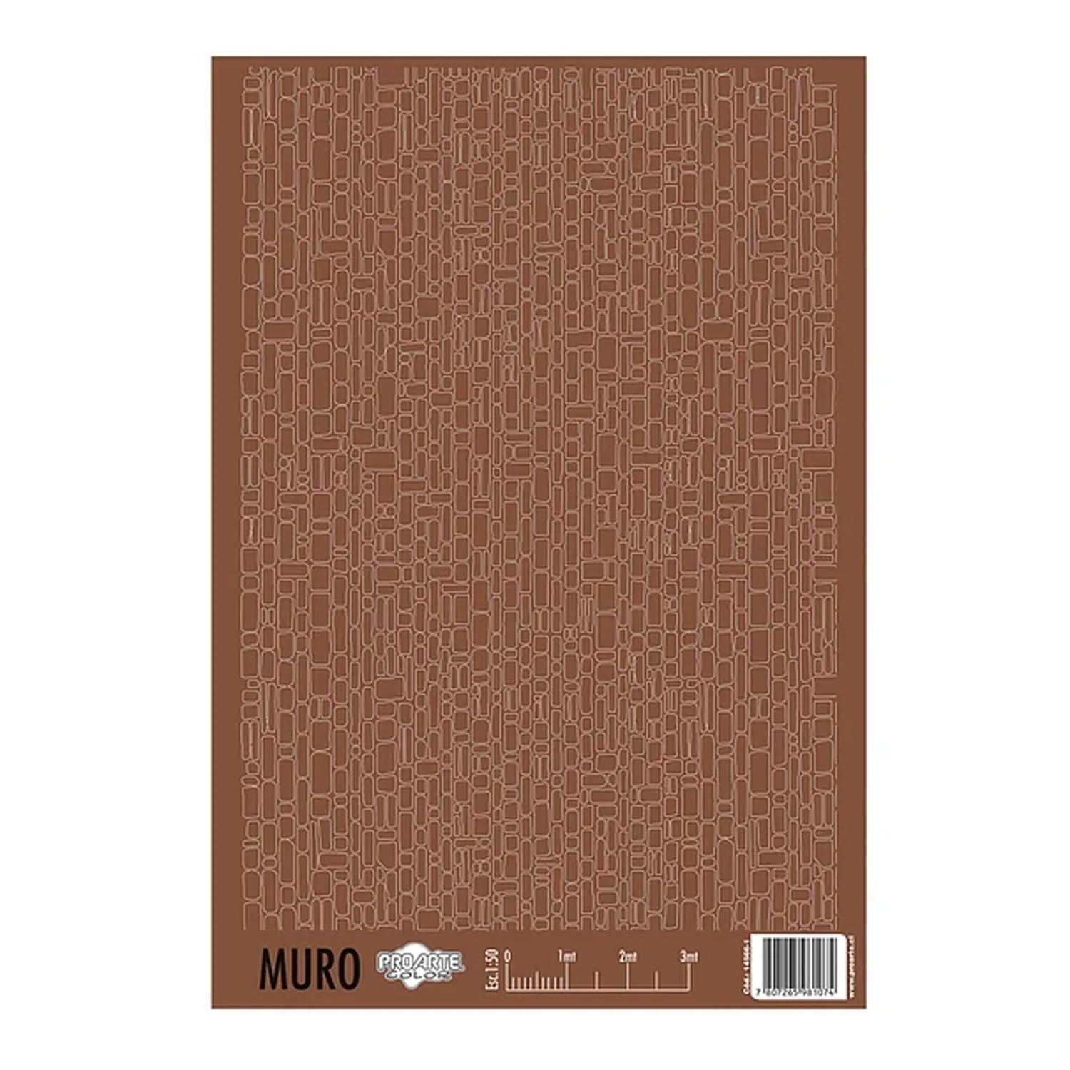 [14566-1] Forro para Maqueta Proarte Muro Café 32 x 22cm