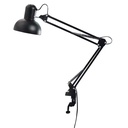 Lampara de Escritorio Negra Brazo Flexible con Clip