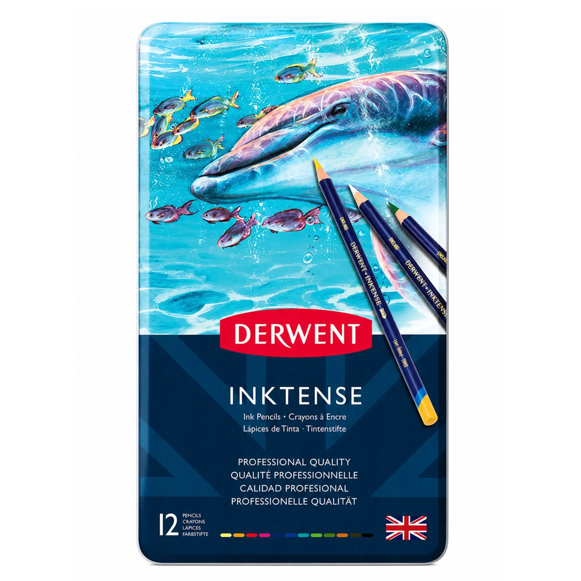 Lápices Acuarelables Derwent Inktense (12 colores)
