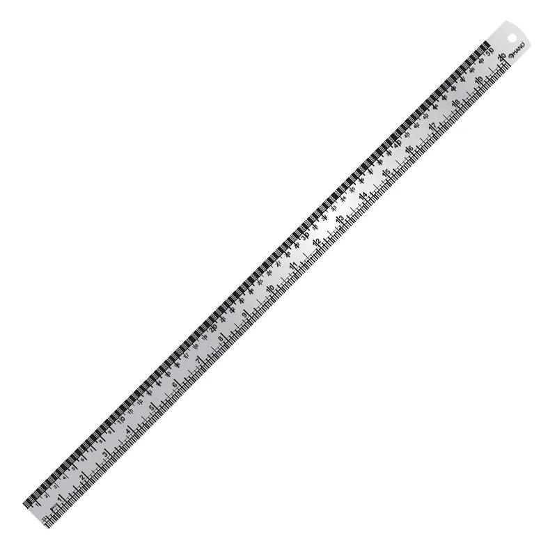 [#F-050] Regla Metálica Hand Plana de Acero Inoxidable 50cm