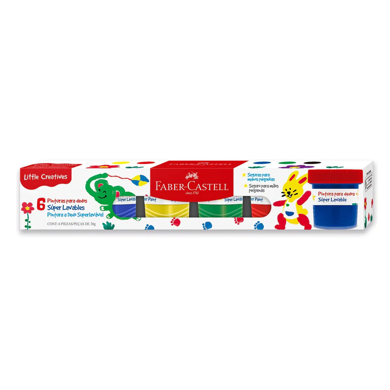 Pintura de Dedos Faber-Castell 6 Colores