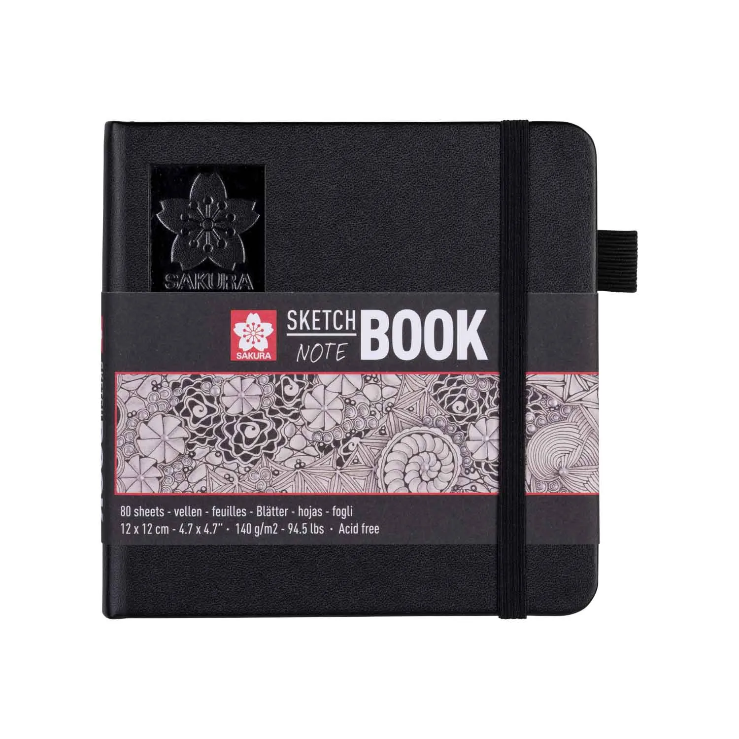 [94140002] Sketchbook Sakura Hoja Blanco Crema 12x12cm 140gr 80hj