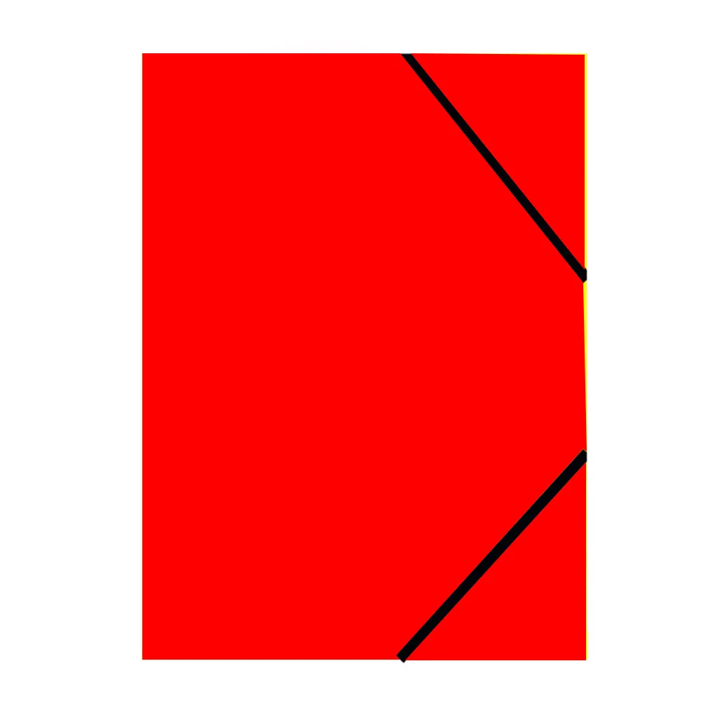 Carpeta de Cartón con Solapas y Elástico (Oficio)