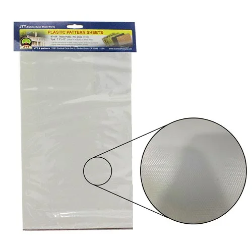 [97455] Láminas de estireno piso huella cuadrícula 2ud (1:200)