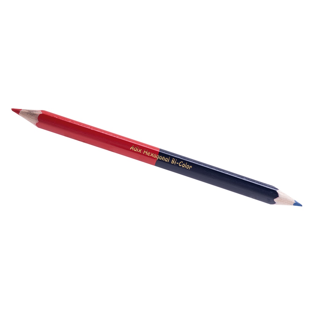 Lapiz Bicolor Grueso Rojo / Azul Adix
