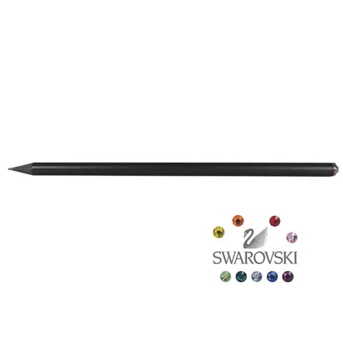 [571201N/1] Lápiz grafito madera negra Standardgraph y cristal Swarovski
