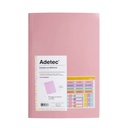 Carpeta Adetec con Elástico Rosado Oficio
