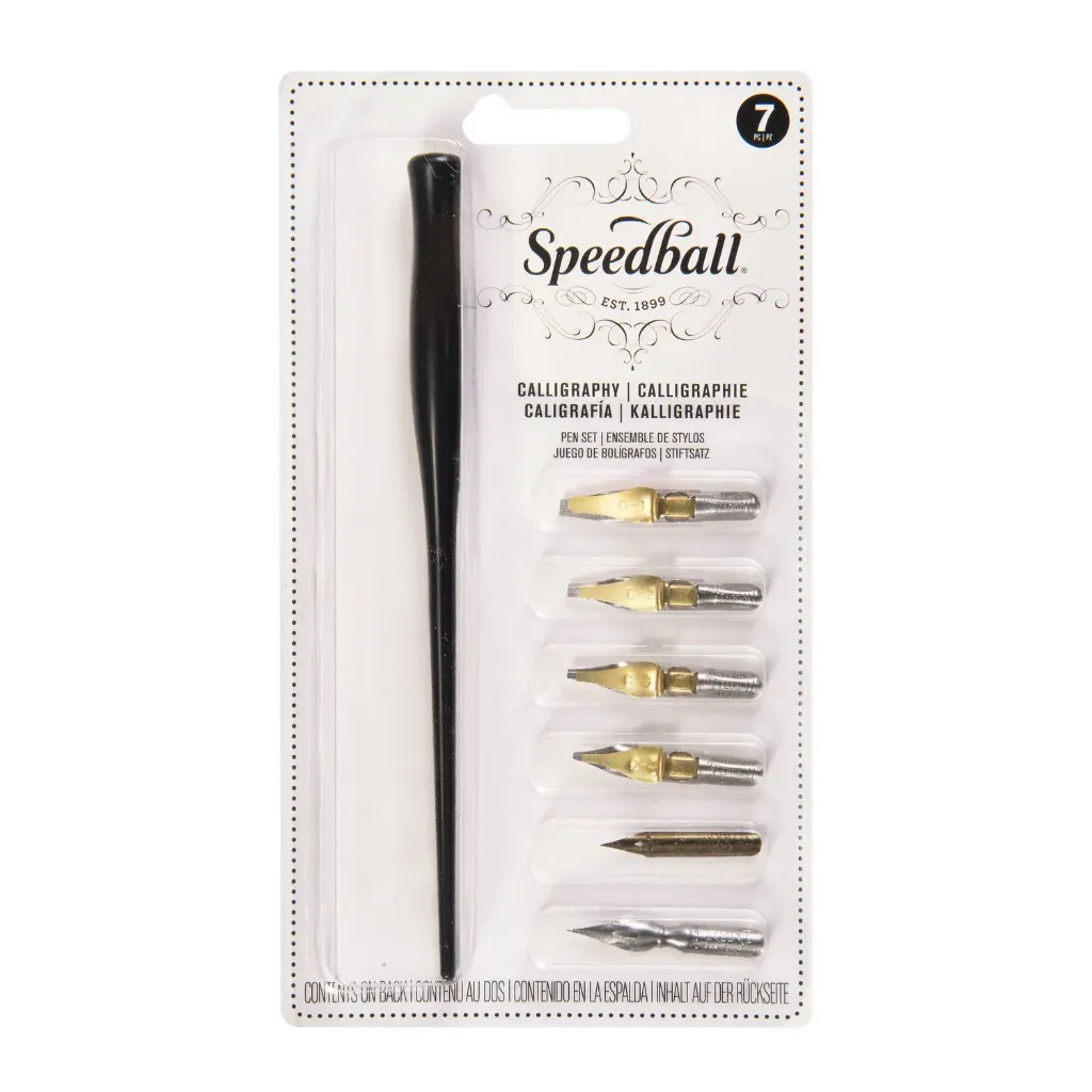 Set de Plumillas Speedball Caligráficas Mixtas