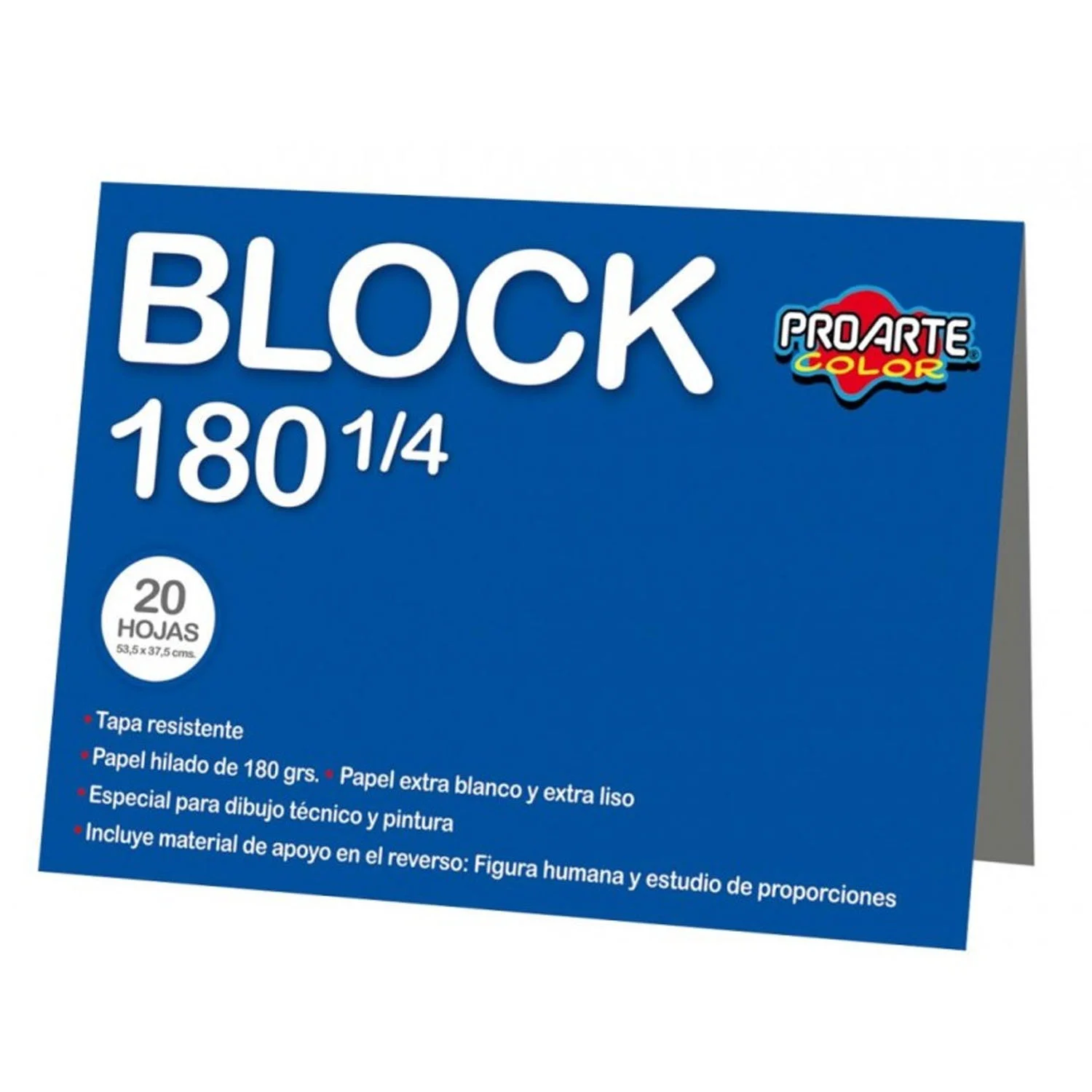 [13004-4] Block de Dibujo Proarte N°180 1/4 Pliego