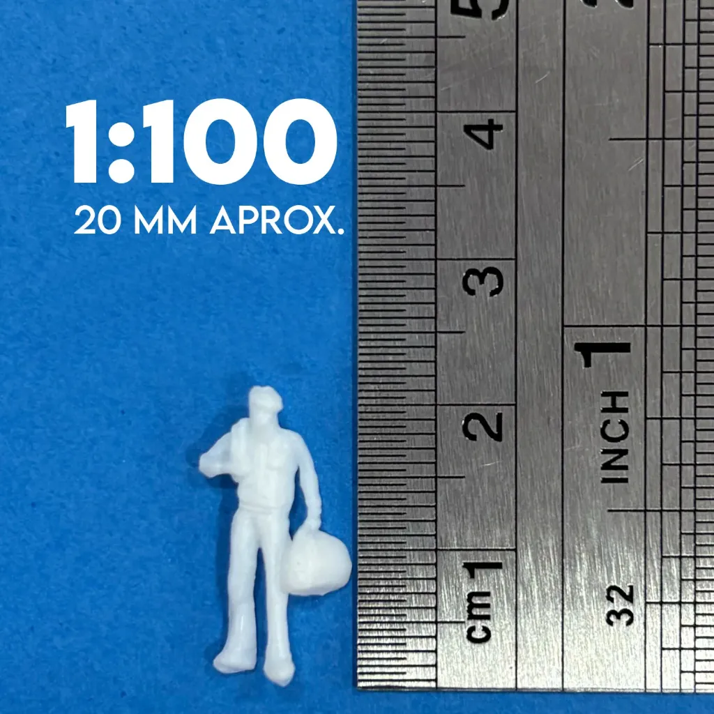 [FIES01100BL] Figura a escala 1:100 Blanco (1 ud)