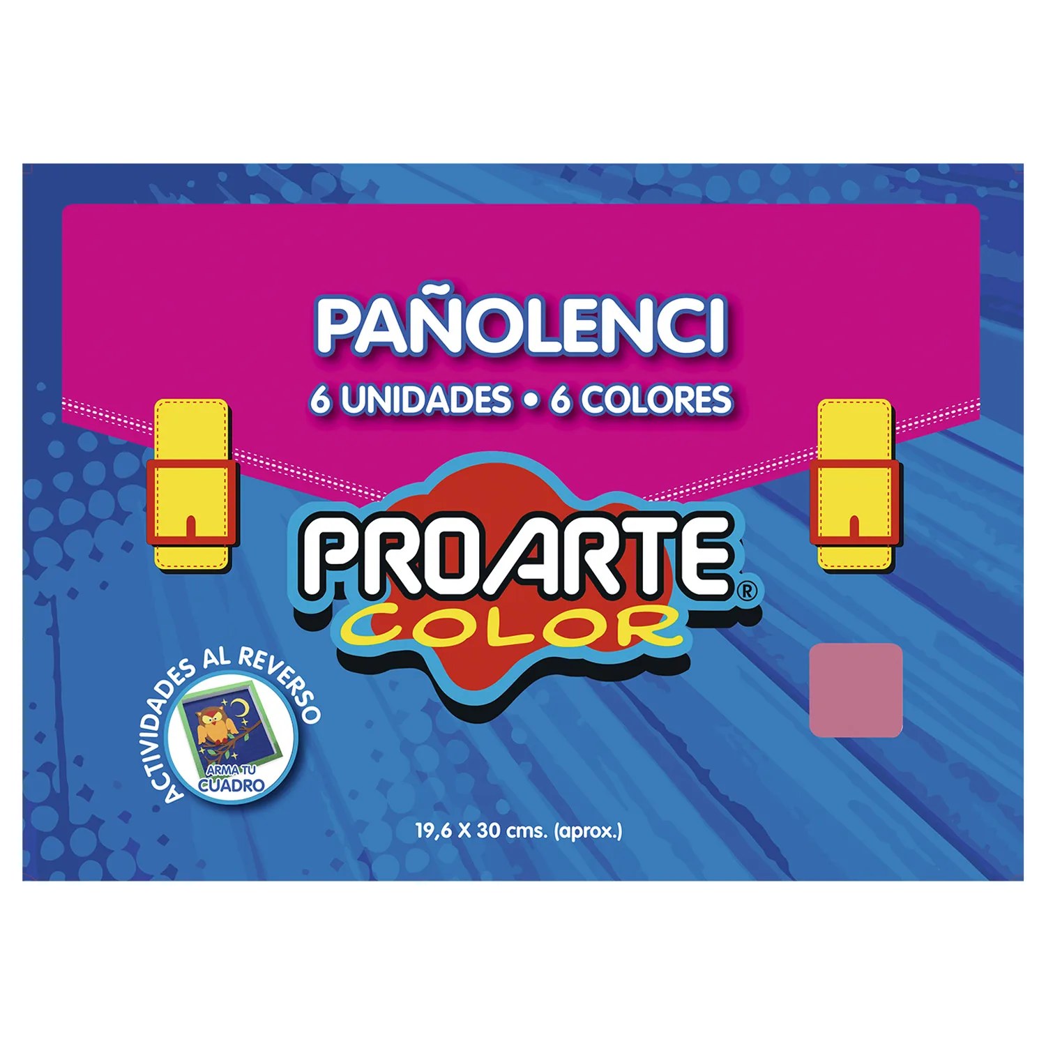 [14568-8] Pañolenci Proarte 6 pliegos 6 colores 20 x 30cm