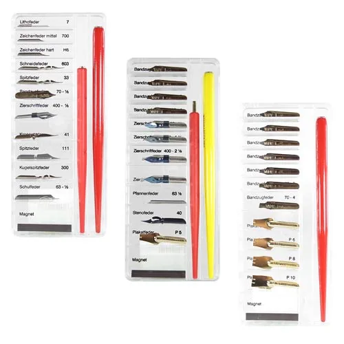 [HI-SET1] Sets de caligrafía plumillas variadas Standardgraph (Italic y Poster) (HI-SET1)