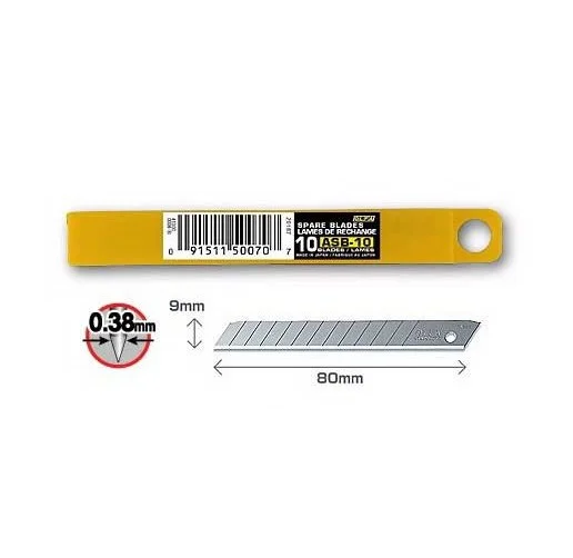 [ASB-10] Repuestos de cortador 9mm universales Olfa (10ud)